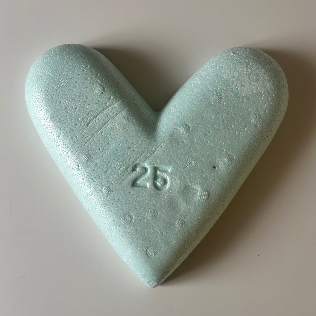 Atelier Séléna - Décoration Cœur en fleurs - Personnalisable - 25 cm