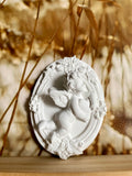 Décor parfumé Ange Romantique en cadre ovale - Artisanale