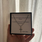 Atelier Séléna - Collier croix homme - Acier inoxydable