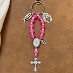 Atelier Séléna - Porte clé dizainier avec initiale