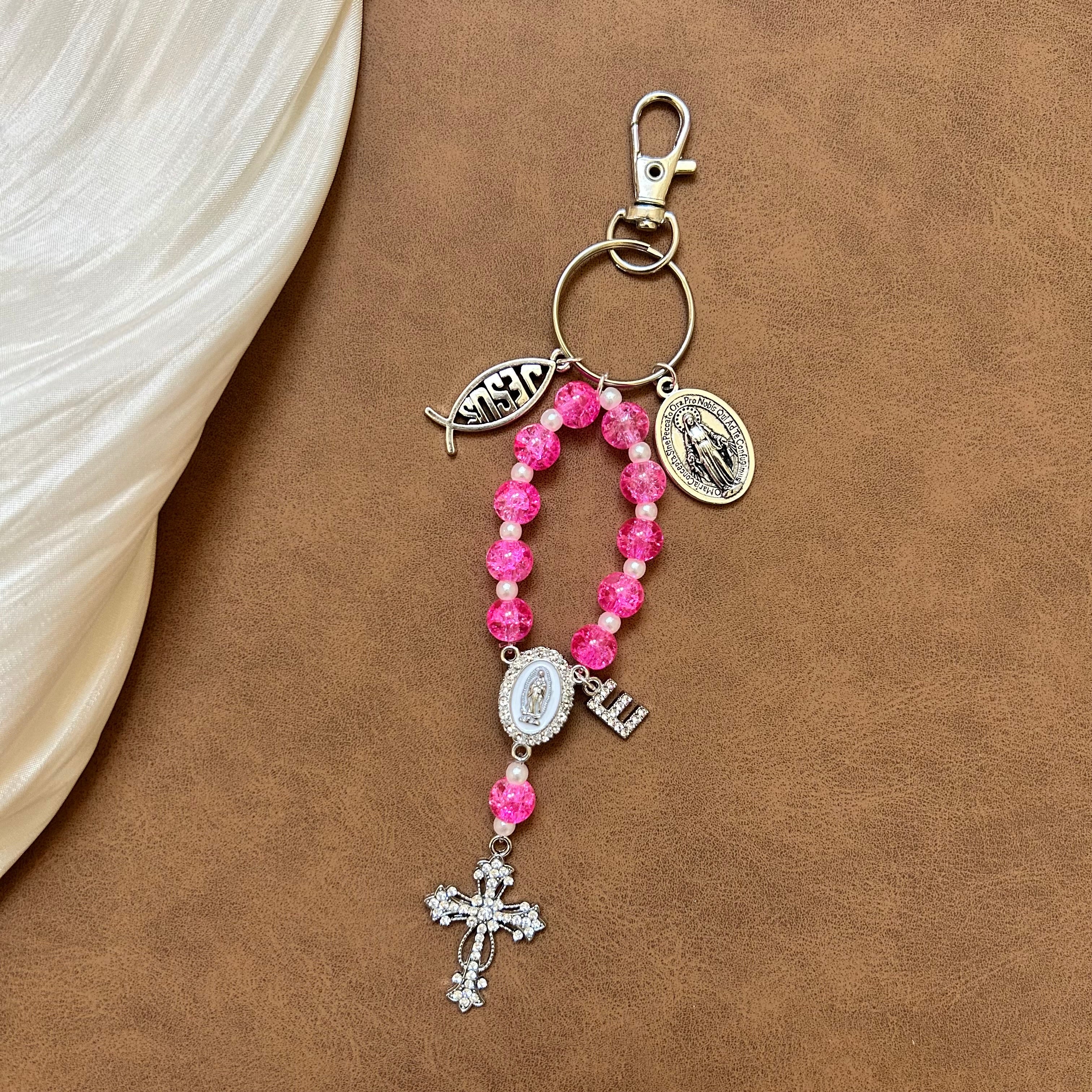 Atelier Séléna - Porte clé dizainier avec initiale