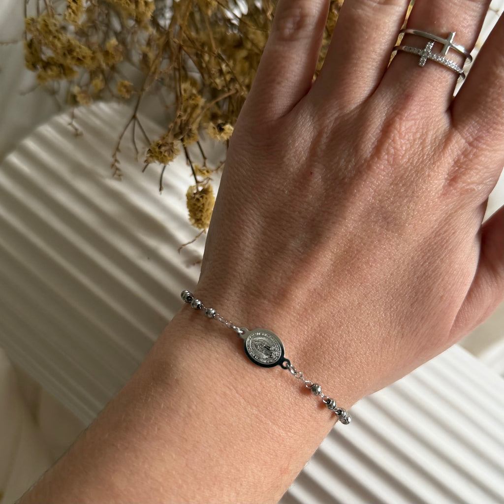 Atelier Séléna - Bracelet Acier Inoxydable Argent - Notre Dame