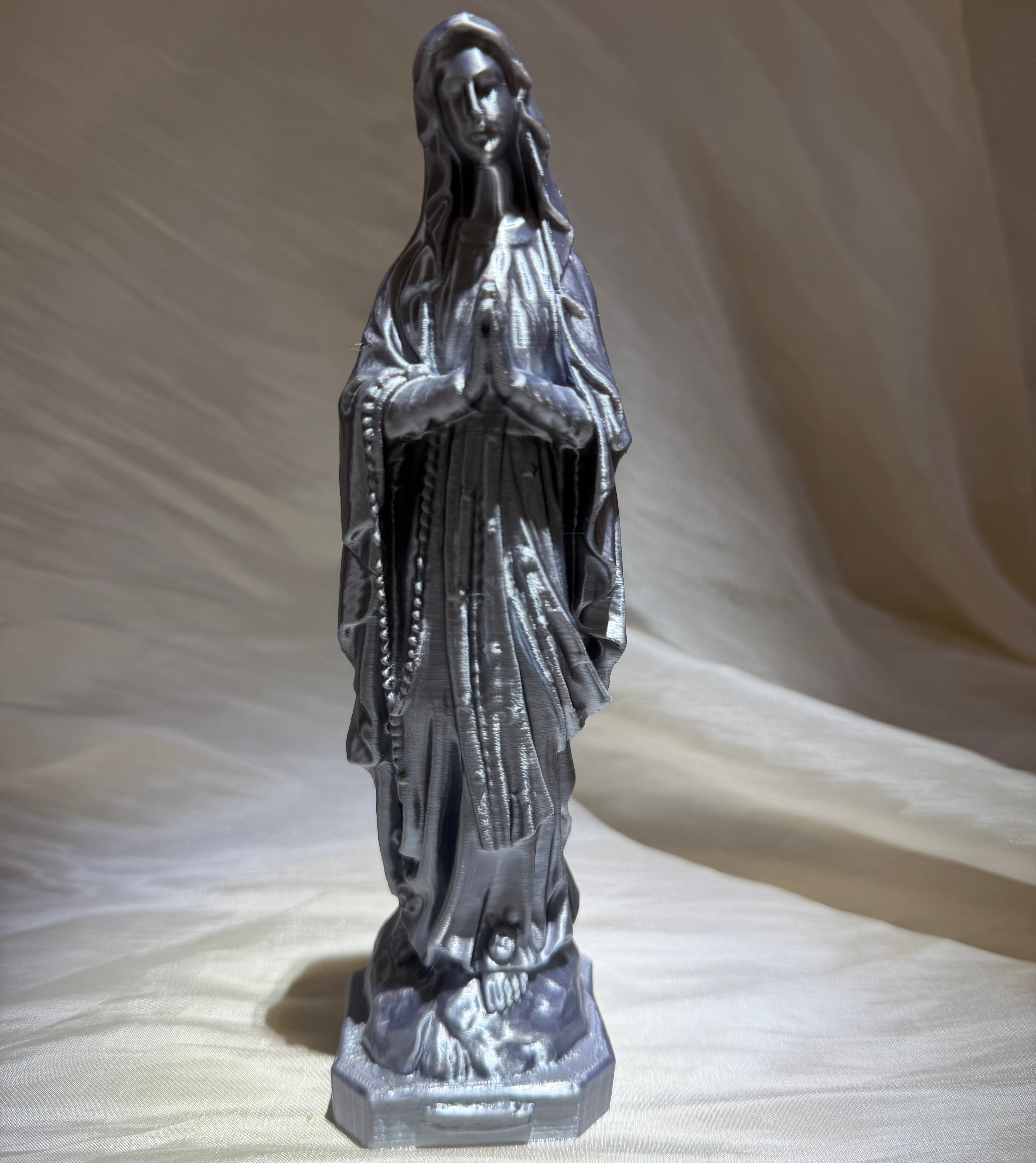 Atelier Séléna - Statue Sainte Vierge Pop Art Color - Argent