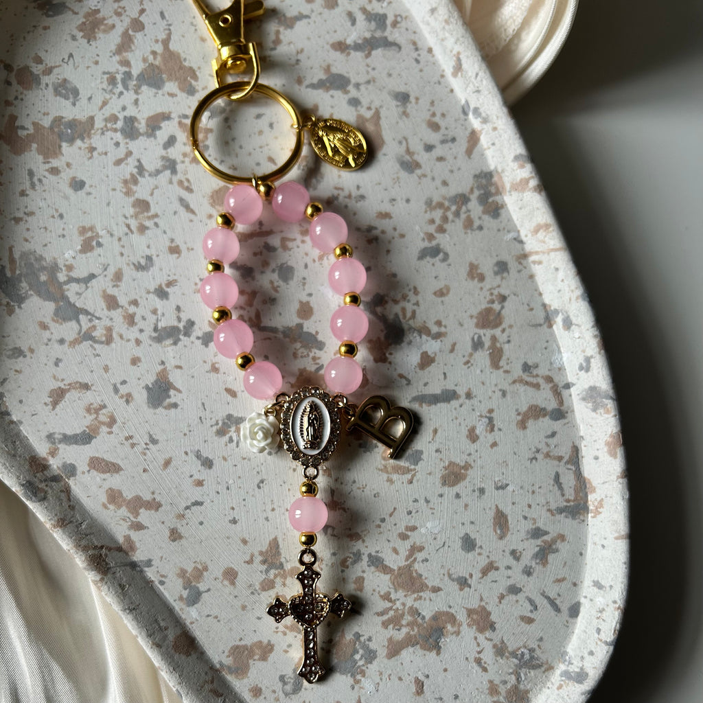 Atelier Séléna - Porte clé dizainier avec initiale