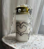 Atelier Séléna - Bougie funéraire Mains Cœur