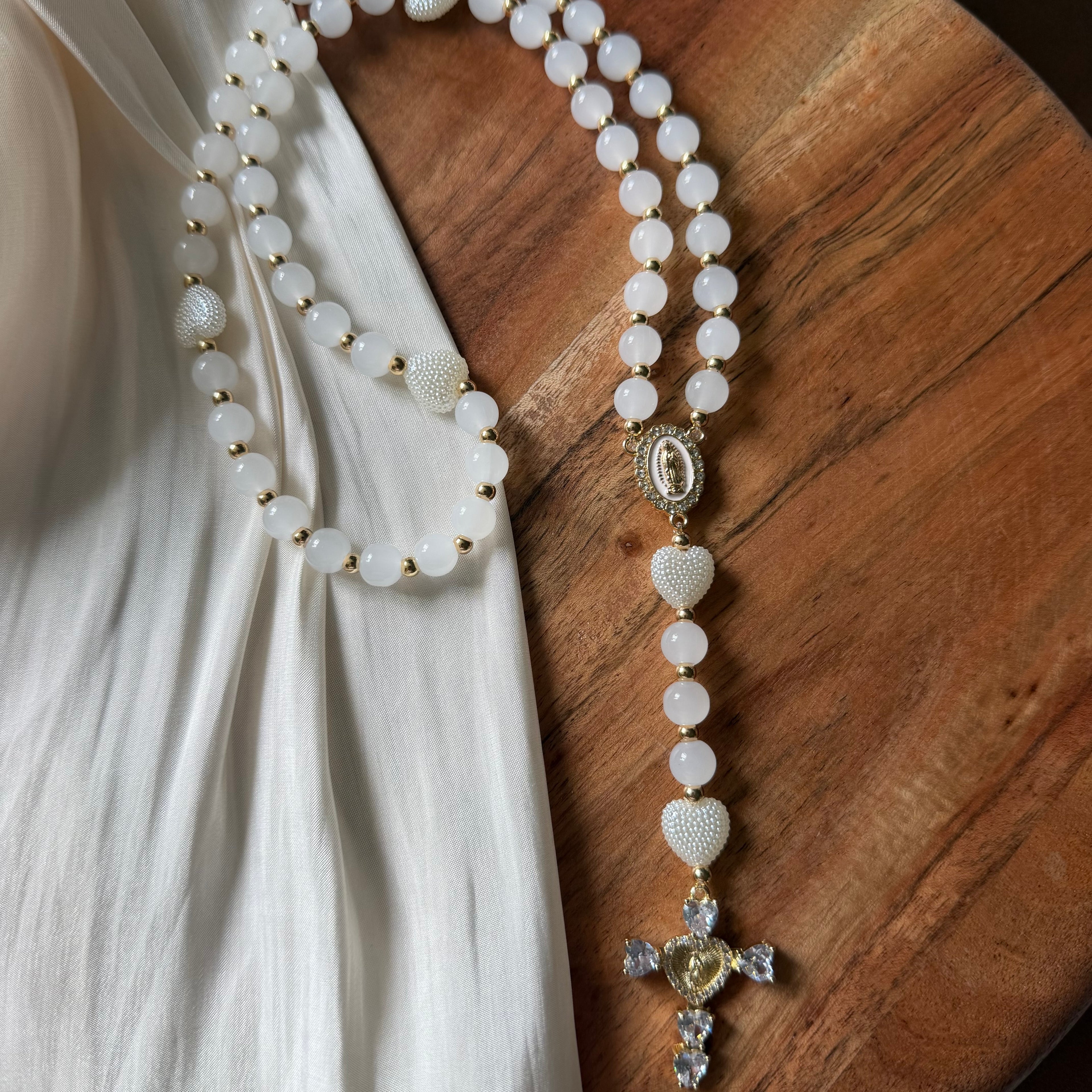 Atelier Séléna - Chapelet blanc