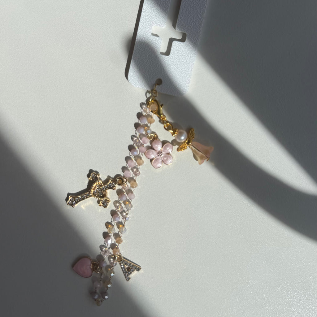 Atelier Séléna - Marque page à breloques - Blanc ou rose