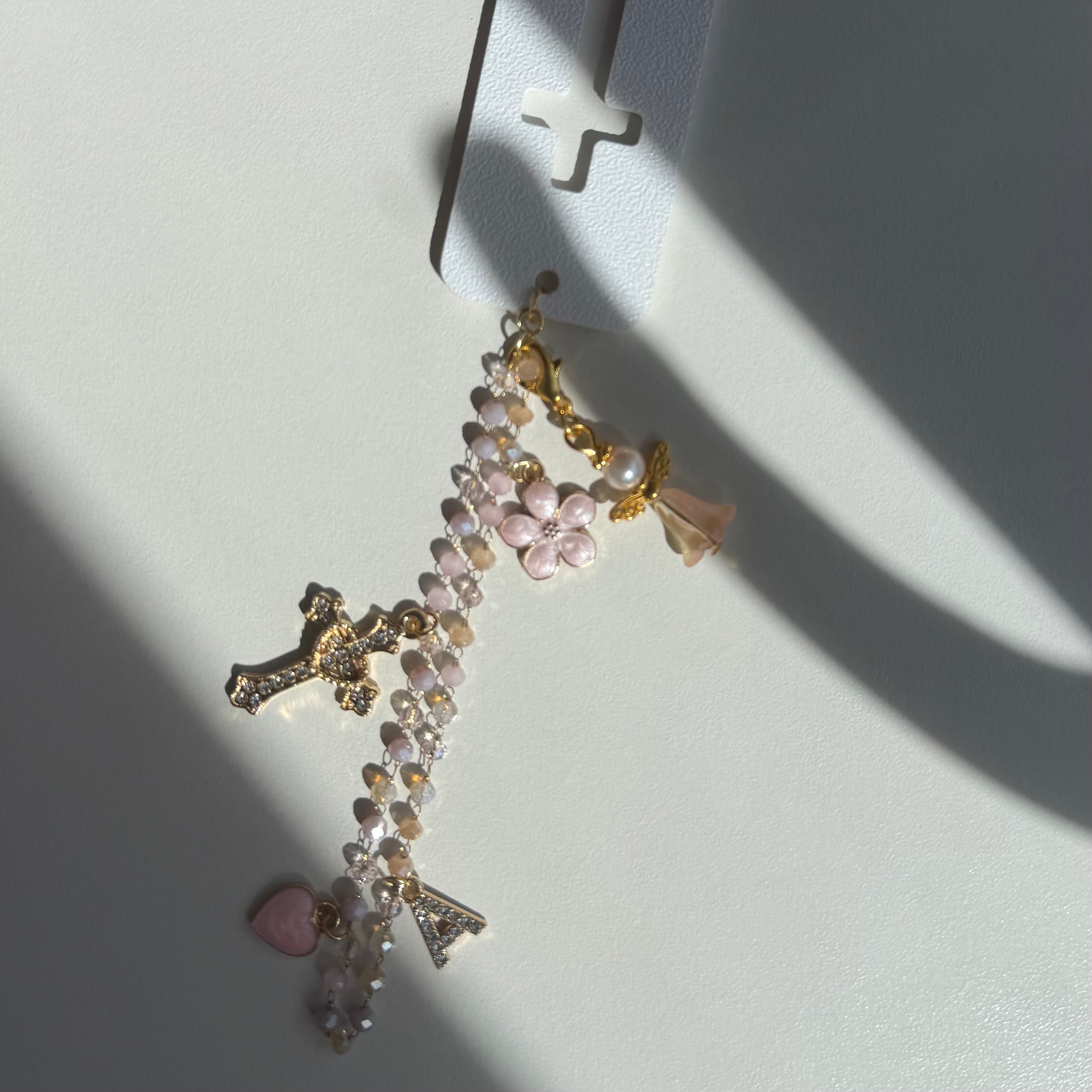 Atelier Séléna - Marque page à breloques - Blanc ou rose