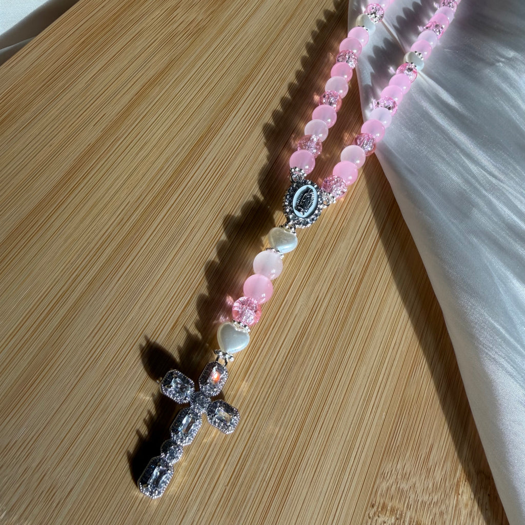 Atelier Séléna - Chapelet Éclat de rose - Argent