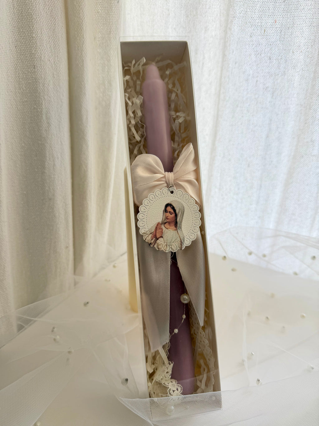 Atelier Séléna - Cierge décoré – Bougie avec boîte