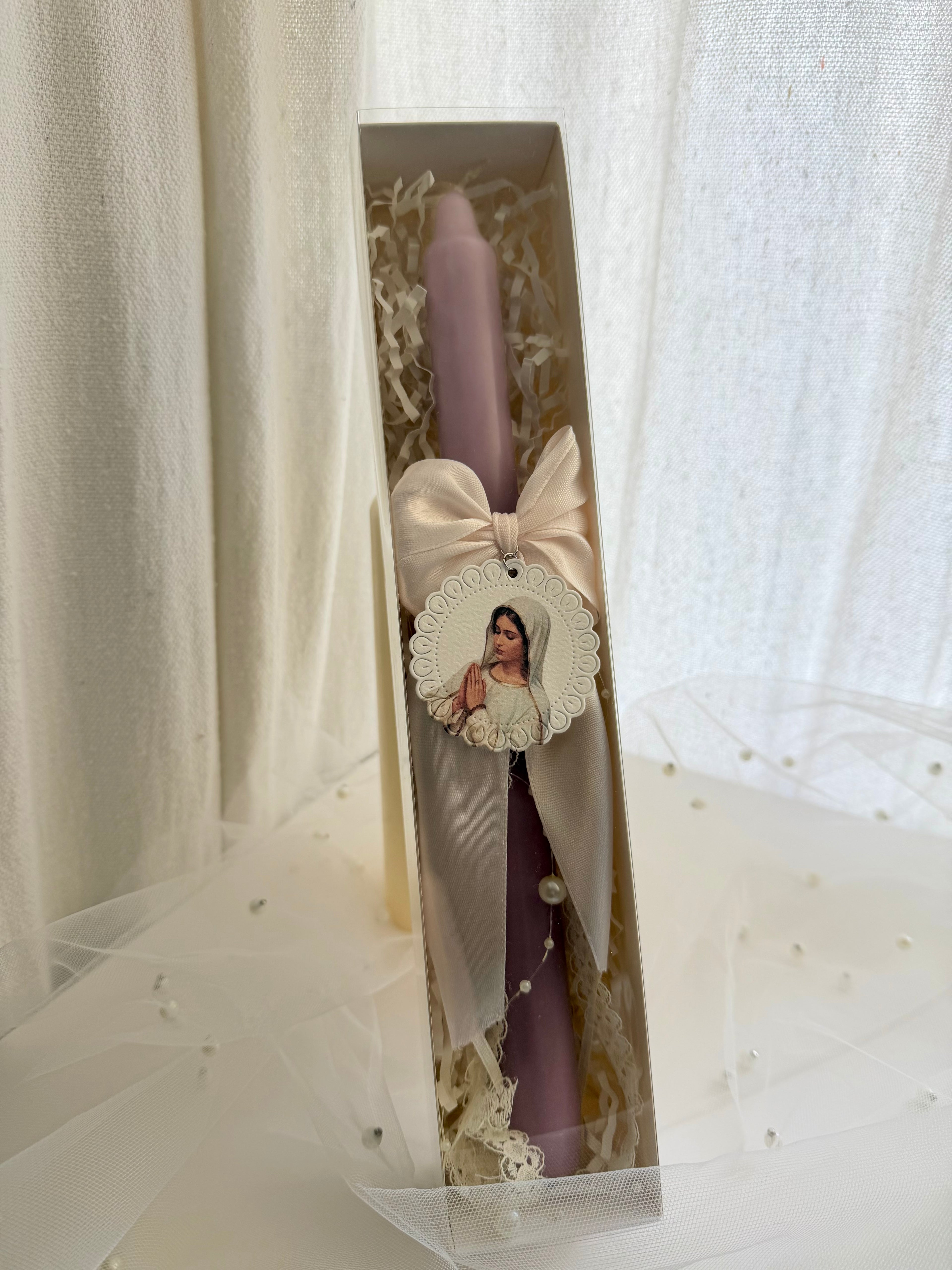 Atelier Séléna - Cierge décoré – Bougie avec boîte