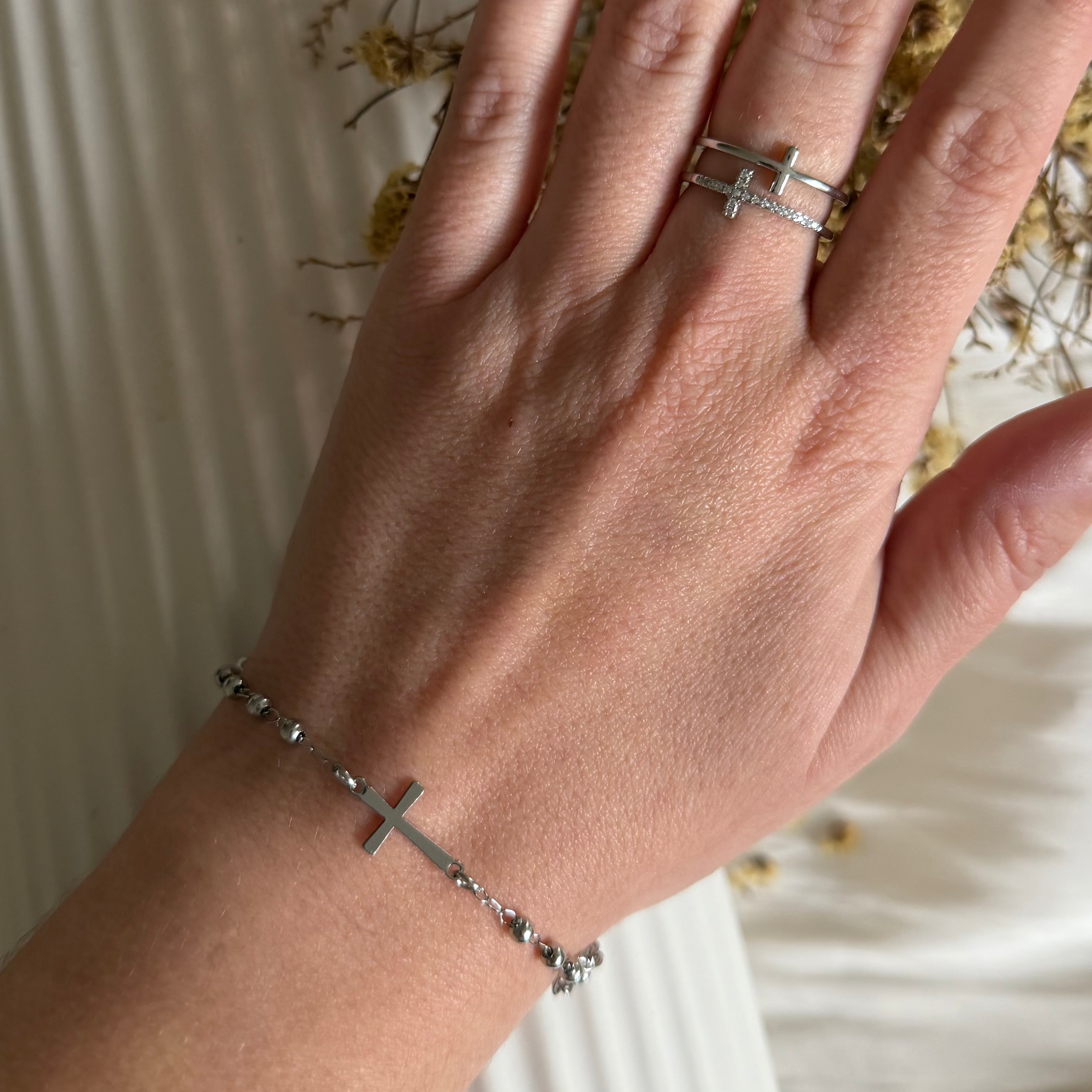 Atelier Séléna - Bracelet Acier Inoxydable Argent - Le Prêtre