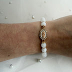 Atelier Séléna - Bracelet Sainte Vierge - Blanc