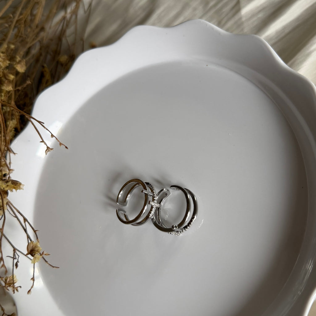 Atelier Séléna - Bague Acier Inoxydable Argent - Élisabeth