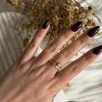 Atelier Séléna - Bague Acier Inoxydable Dorée - Élisabeth