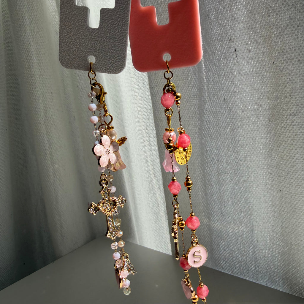 Atelier Séléna - Marque page à breloques - Blanc ou rose