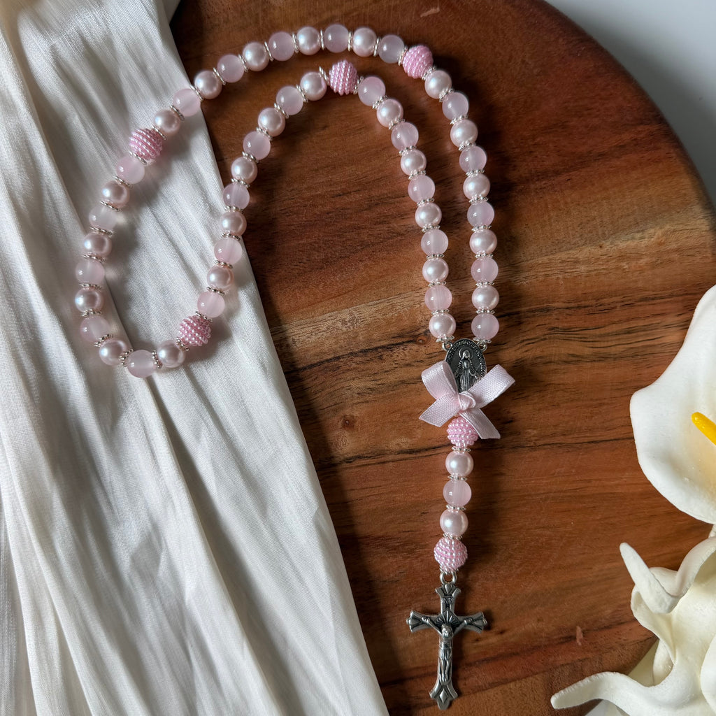 Atelier Séléna - Chapelet Rose Argent