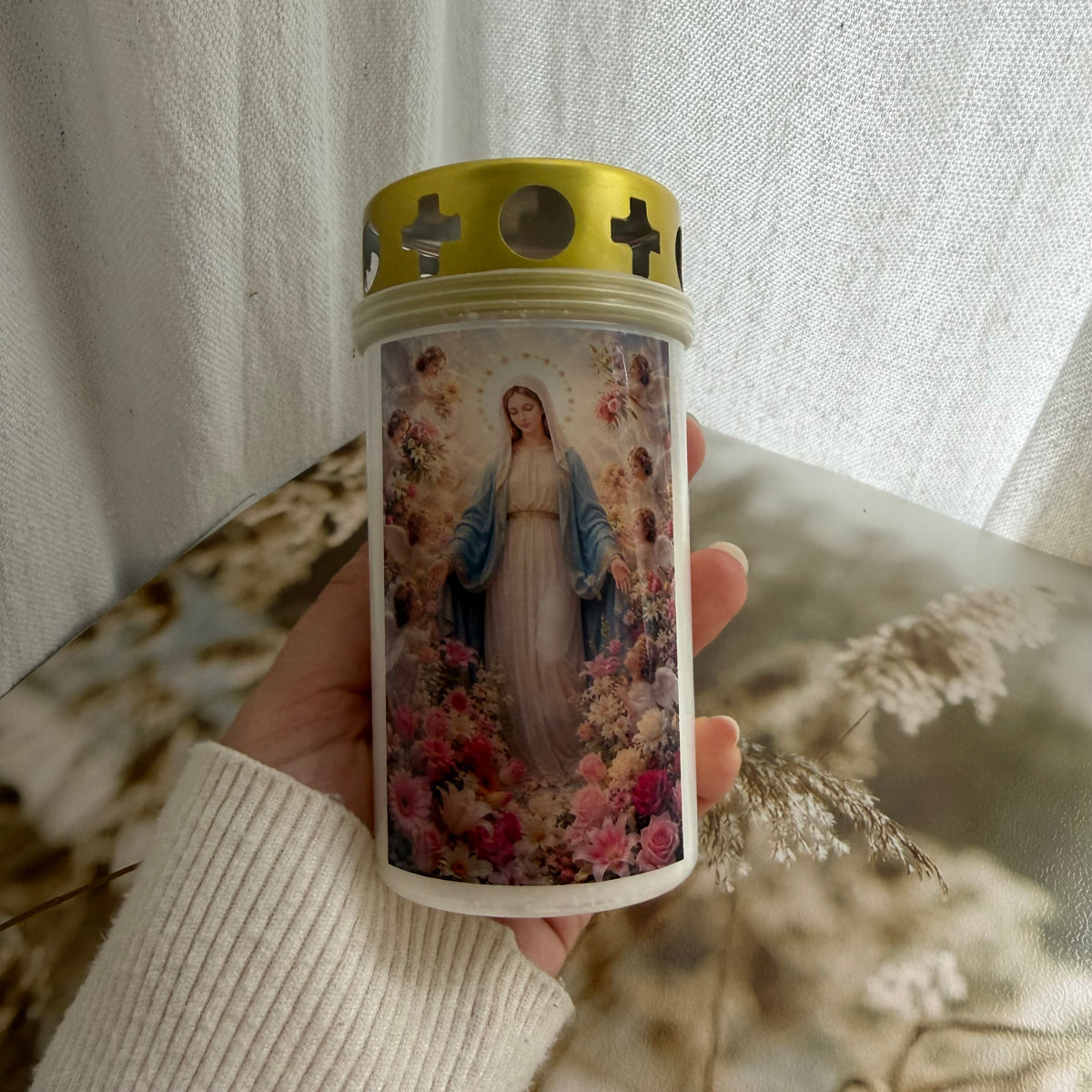 Atelier Séléna - Bougie funéraire Marie - Personnalisation