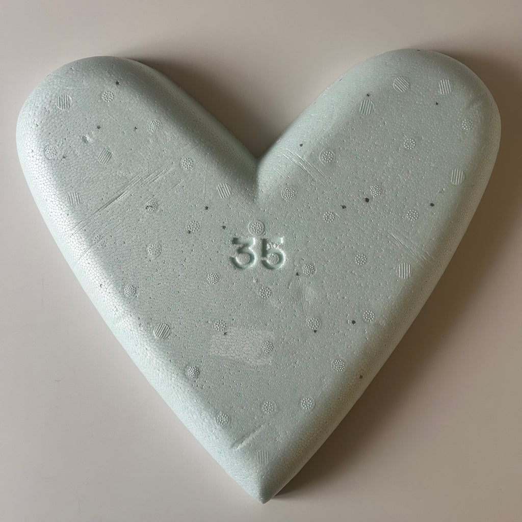 Atelier Séléna - Décoration Cœur en fleurs - Personnalisable - 35 cm