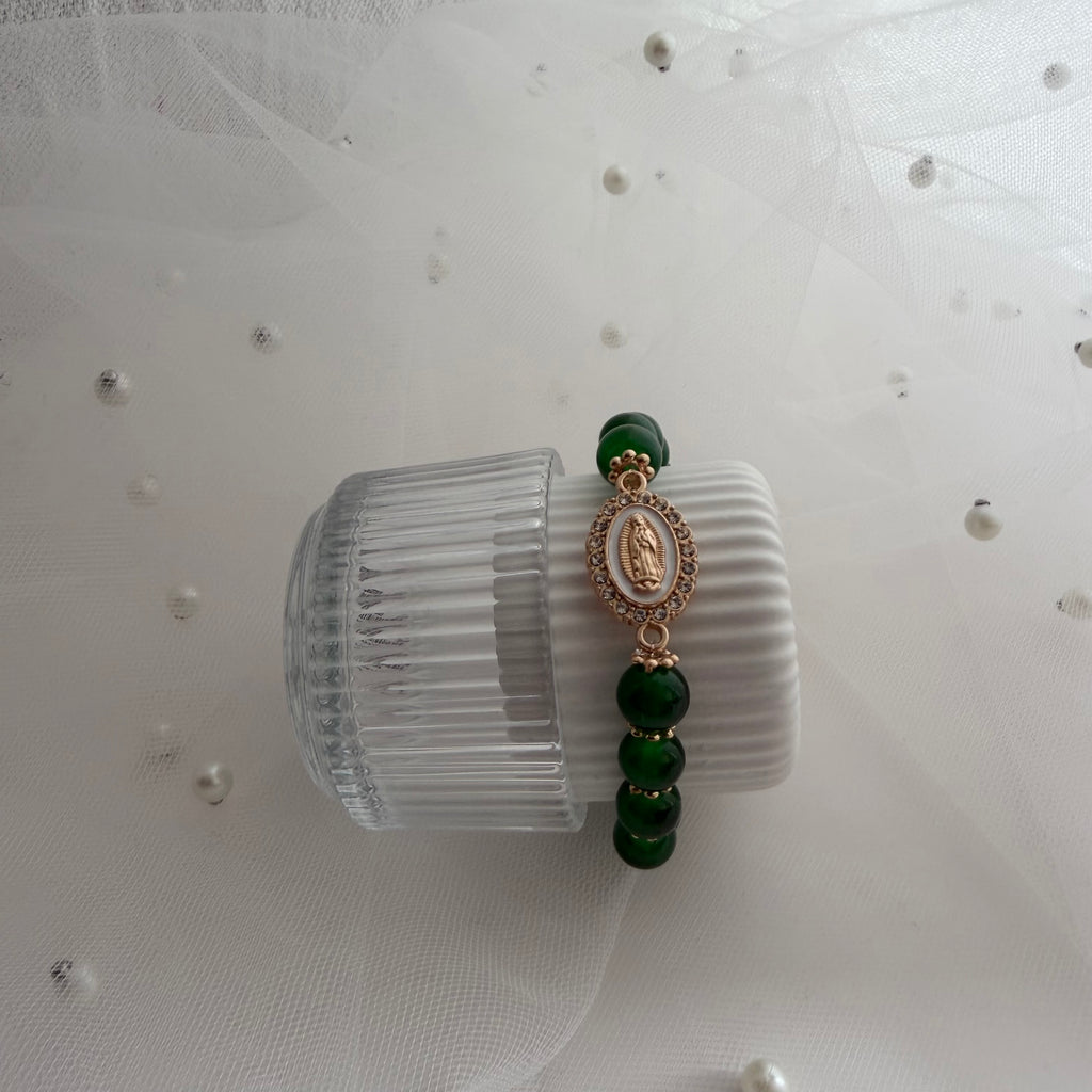 Atelier Séléna - Bracelet Sainte Vierge - Vert