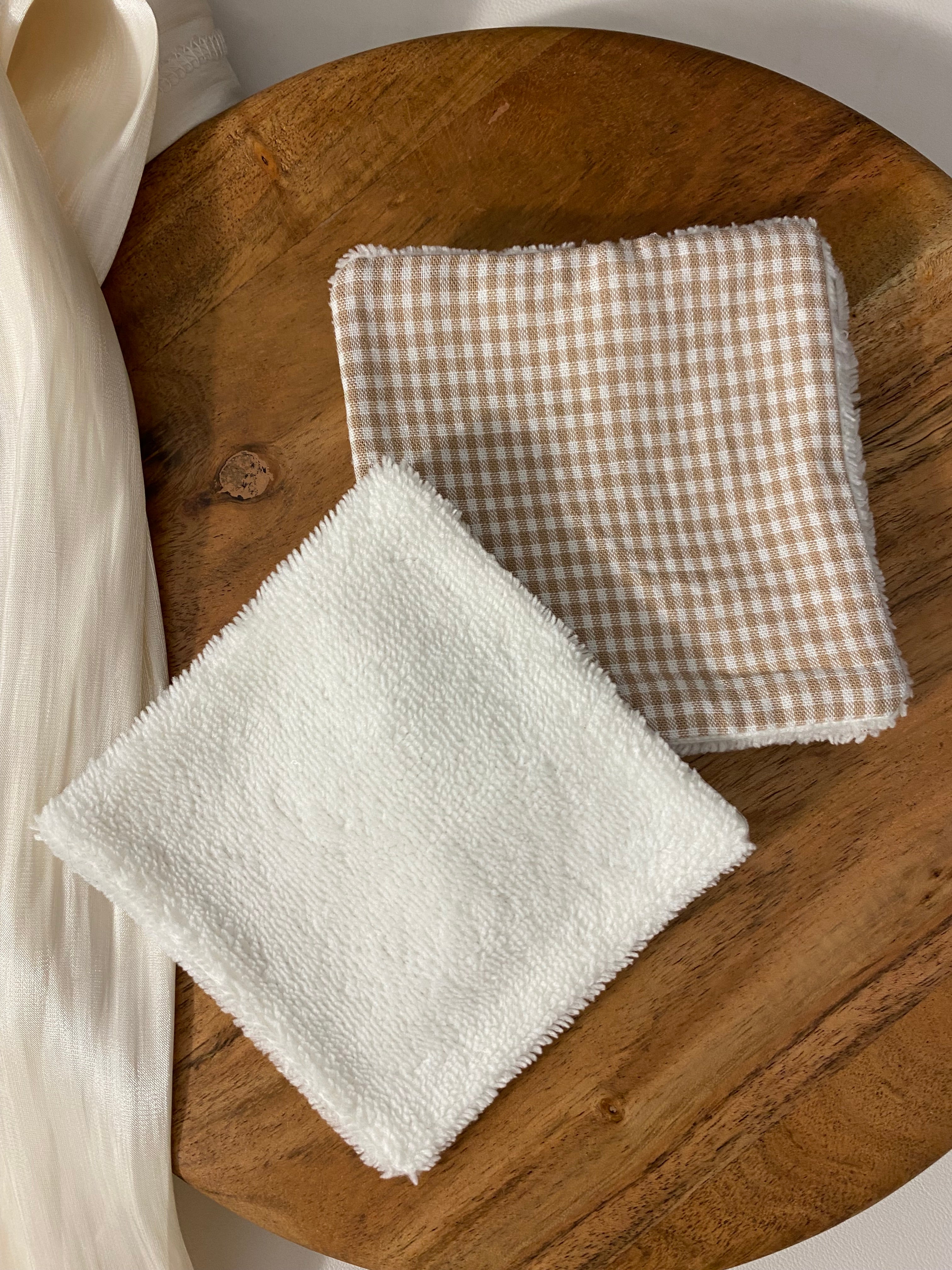 Atelier Séléna - Lingettes démaquillantes lavables Épure