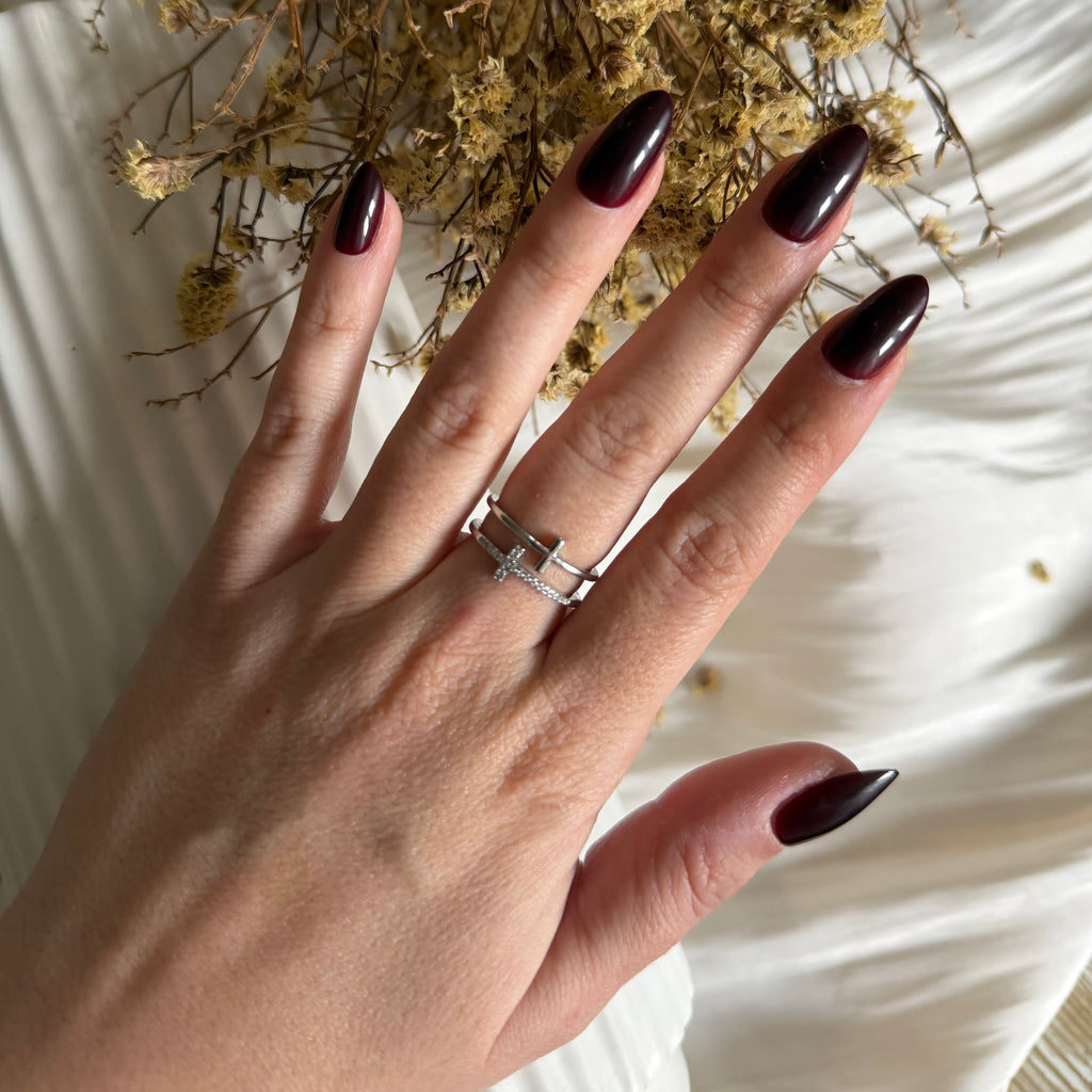 Atelier Séléna - Bague Acier Inoxydable Argent - Élisabeth