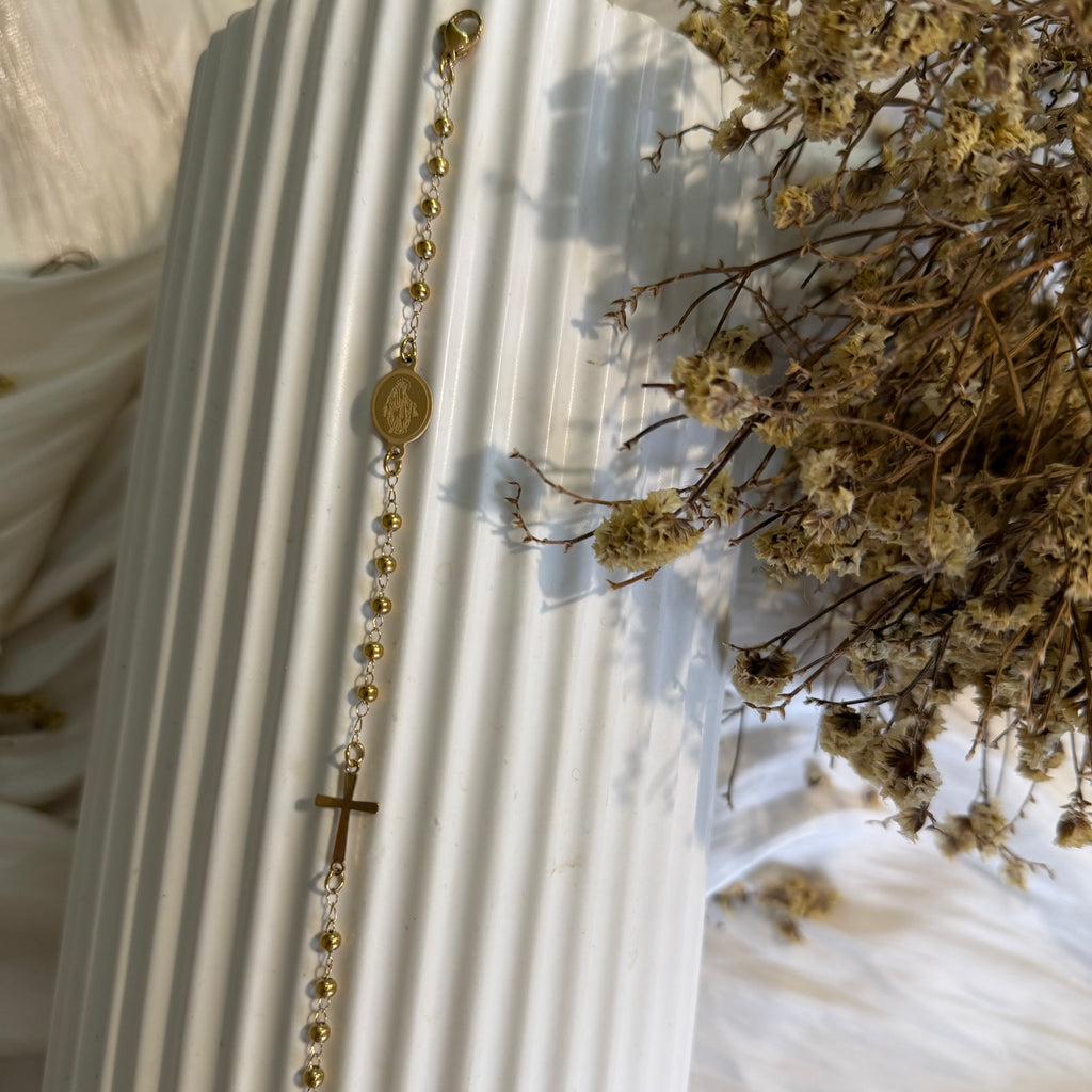 Atelier Séléna - Bracelet Acier Inoxydable Doré - Marie