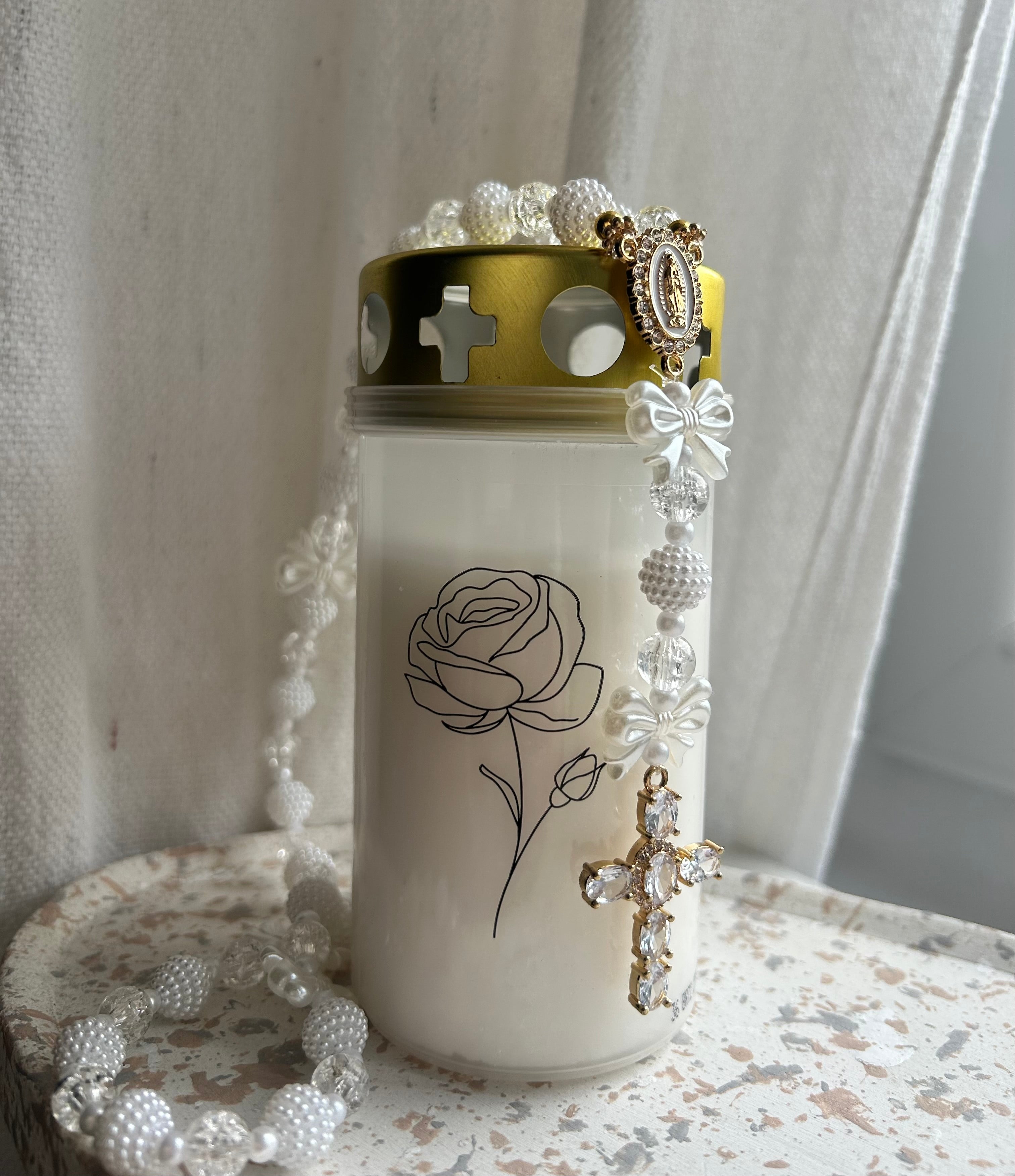 Atelier Séléna - Bougie funéraire Rose