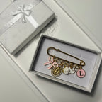 Atelier Séléna - Broche personnalisable dorée - 5 breloques