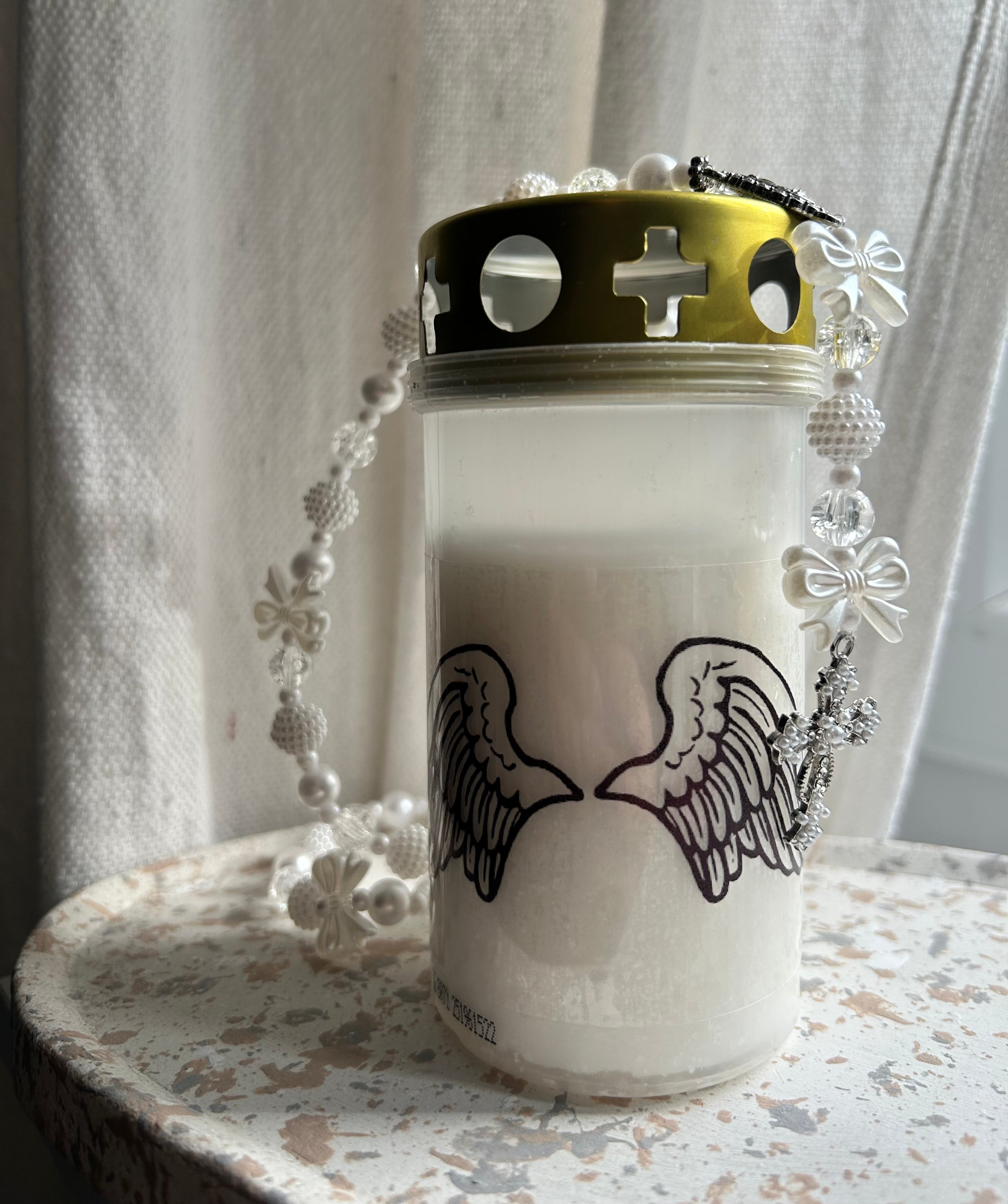 Atelier Séléna - Bougie funéraire Ailes d’Ange