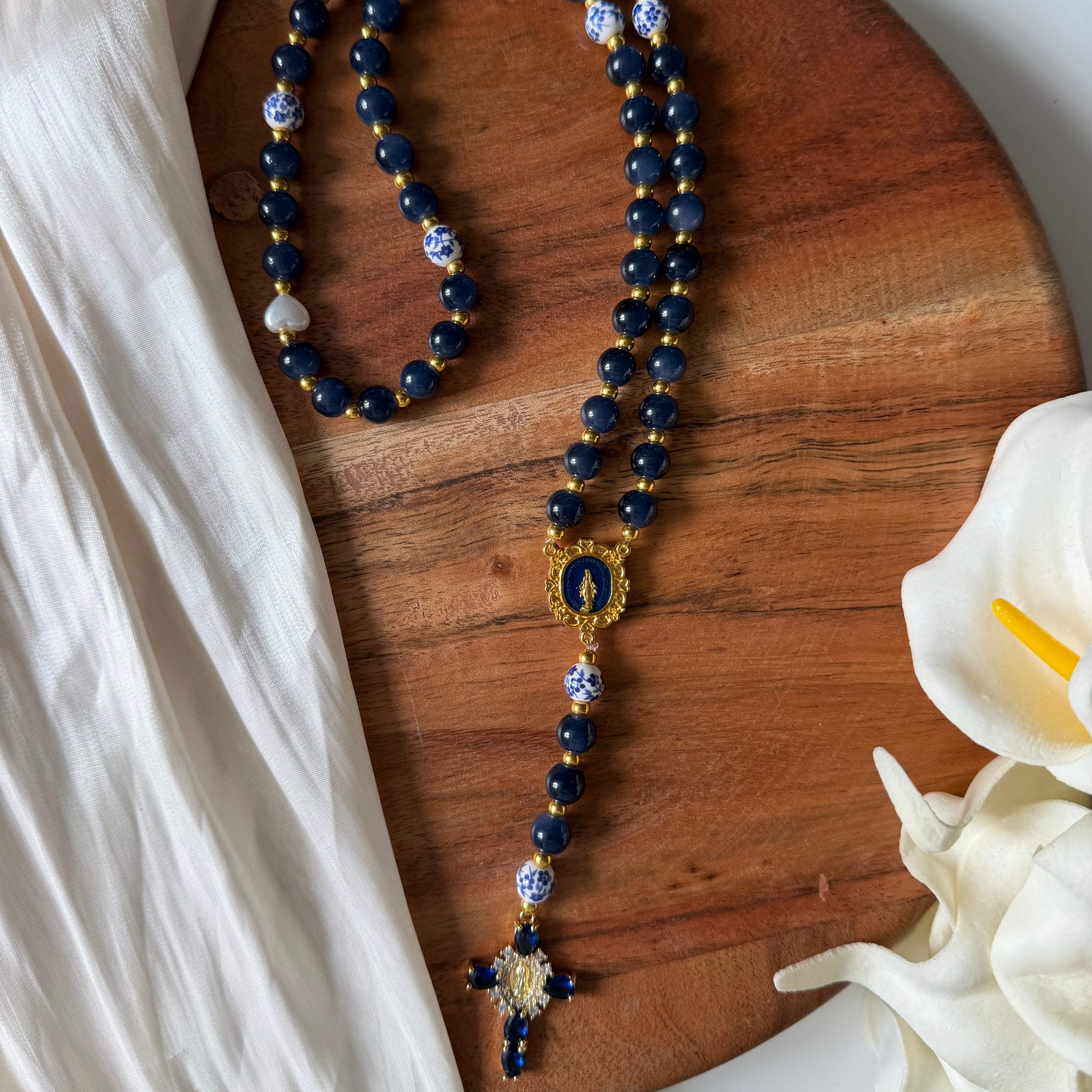 Atelier Séléna - Chapelet Bleu marine