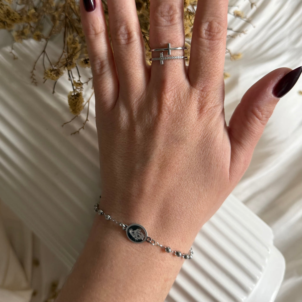 Atelier Séléna - Bracelet Acier Inoxydable Argent - Marie