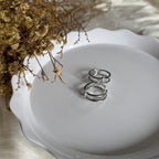 Atelier Séléna - Bague Acier Inoxydable Argent - Élisabeth