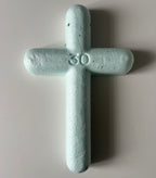 Atelier Séléna - Décoration Croix en fleurs - Personnalisable - 30 cm