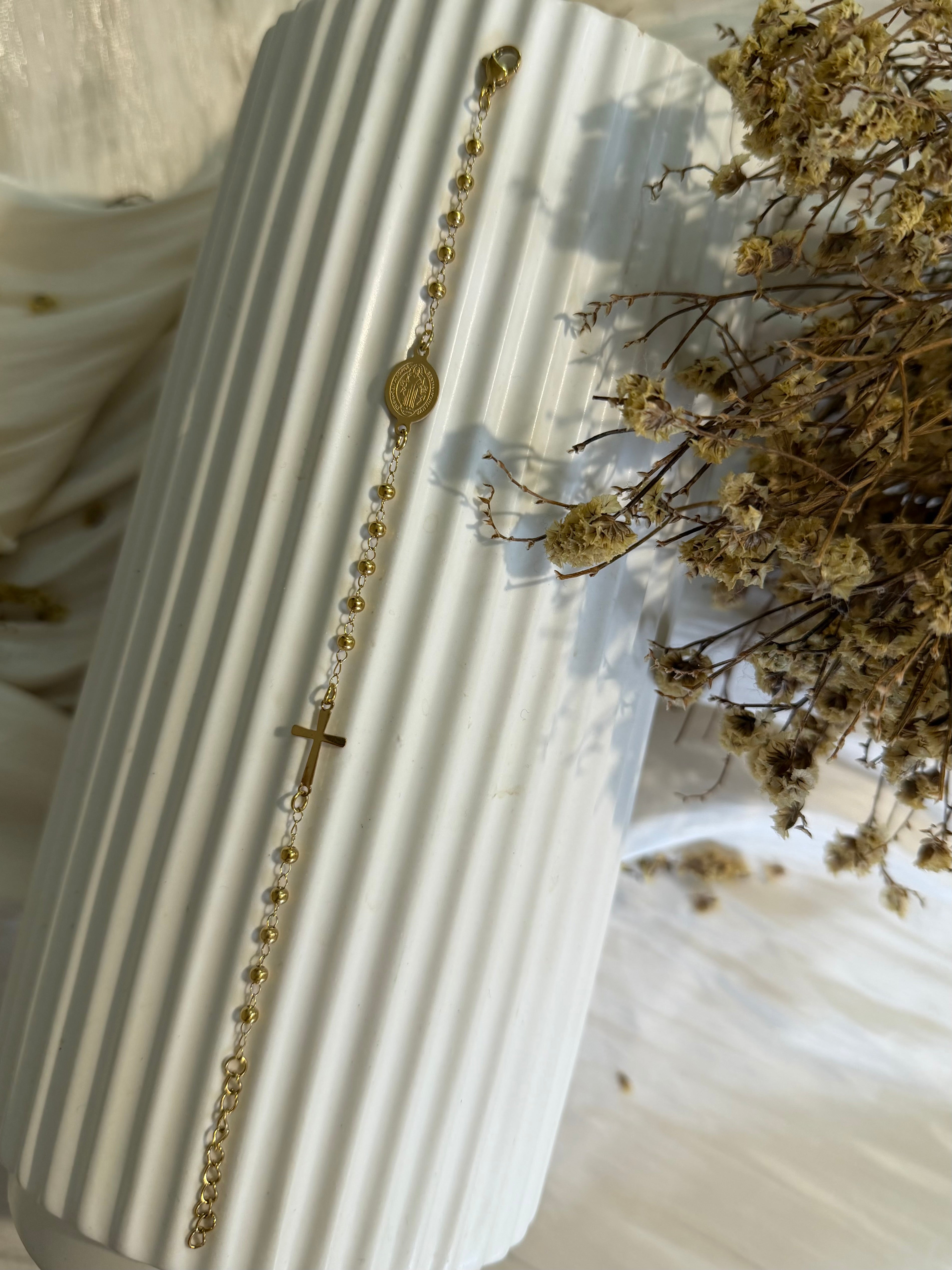 Atelier Séléna - Bracelet Acier Inoxydable Doré - Le Prêtre