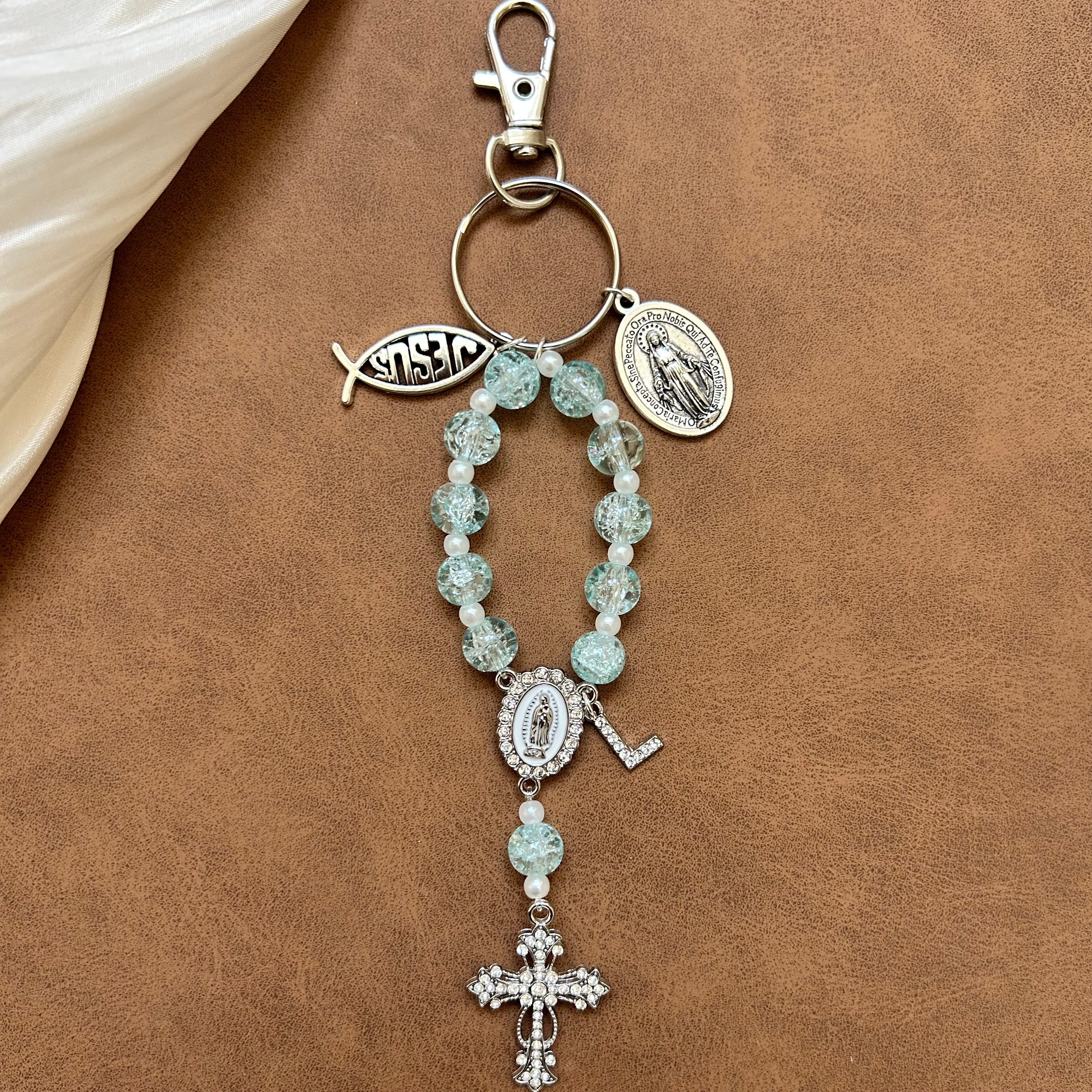 Atelier Séléna - Porte clé dizainier avec initiale