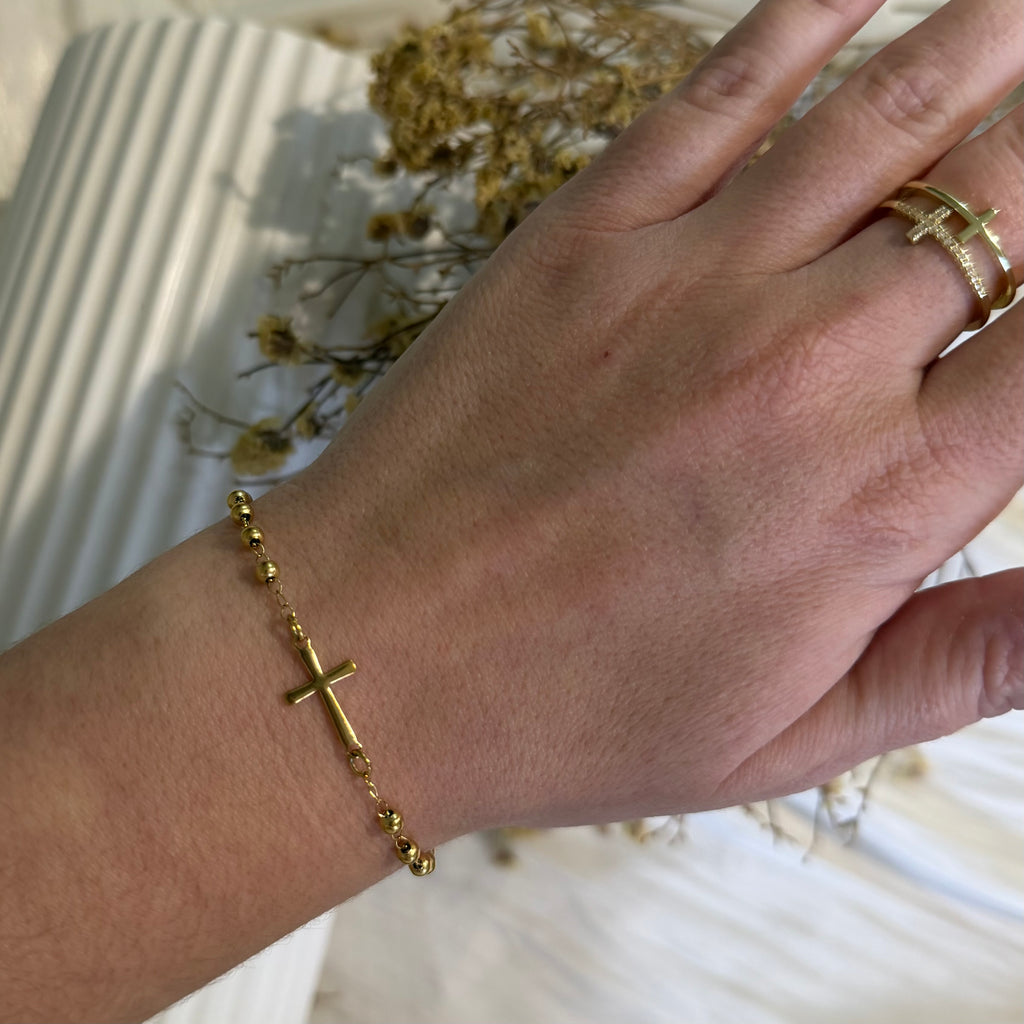 Atelier Séléna - Bracelet Acier Inoxydable Doré  - Notre Dame