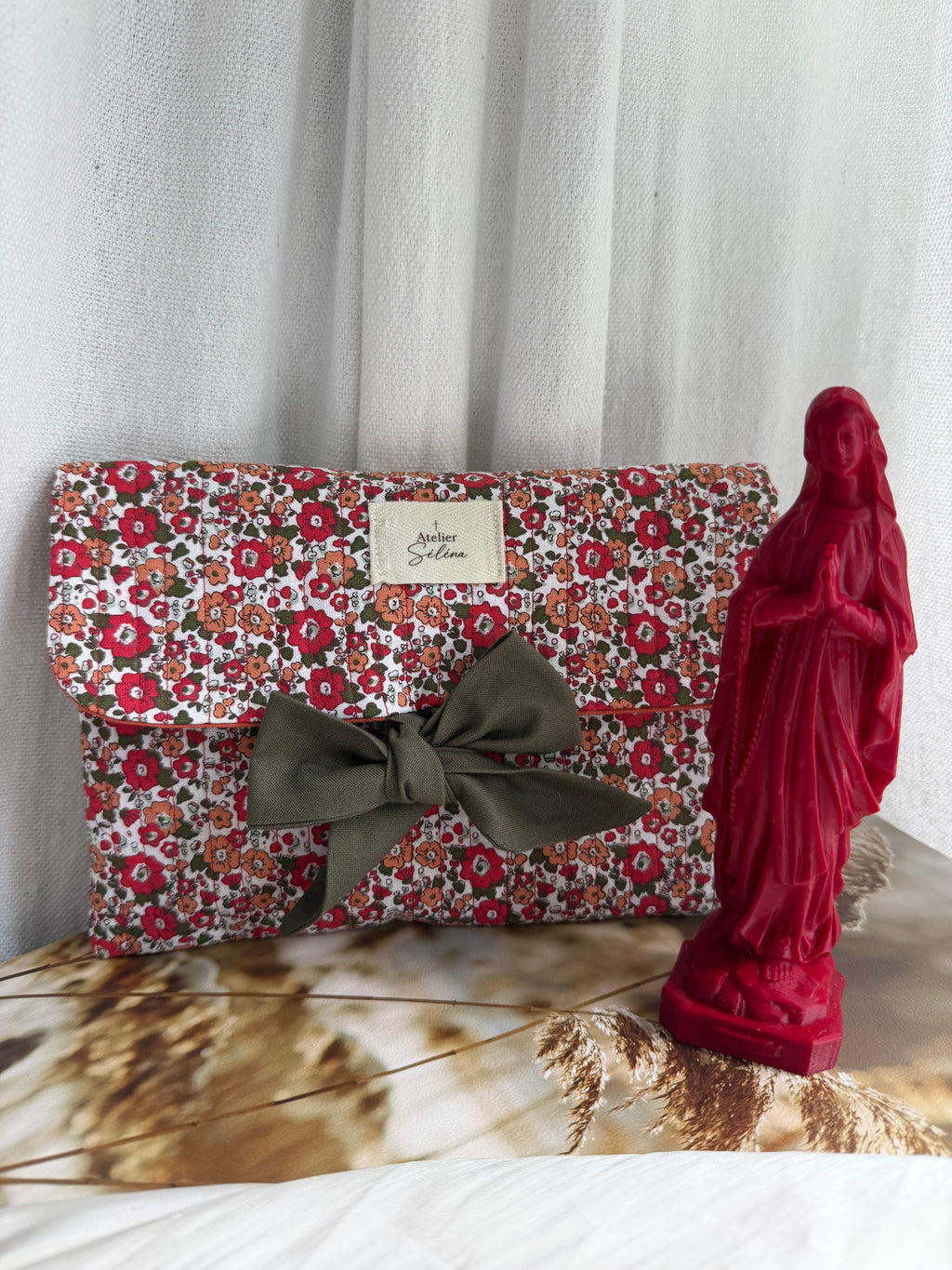 Atelier Séléna - Pochette à mantille - Artisanal - 22,5 cm x 15,5 cm environ