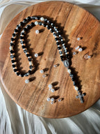 Atelier Séléna - Chapelet argenté - Éclat d'Ebène