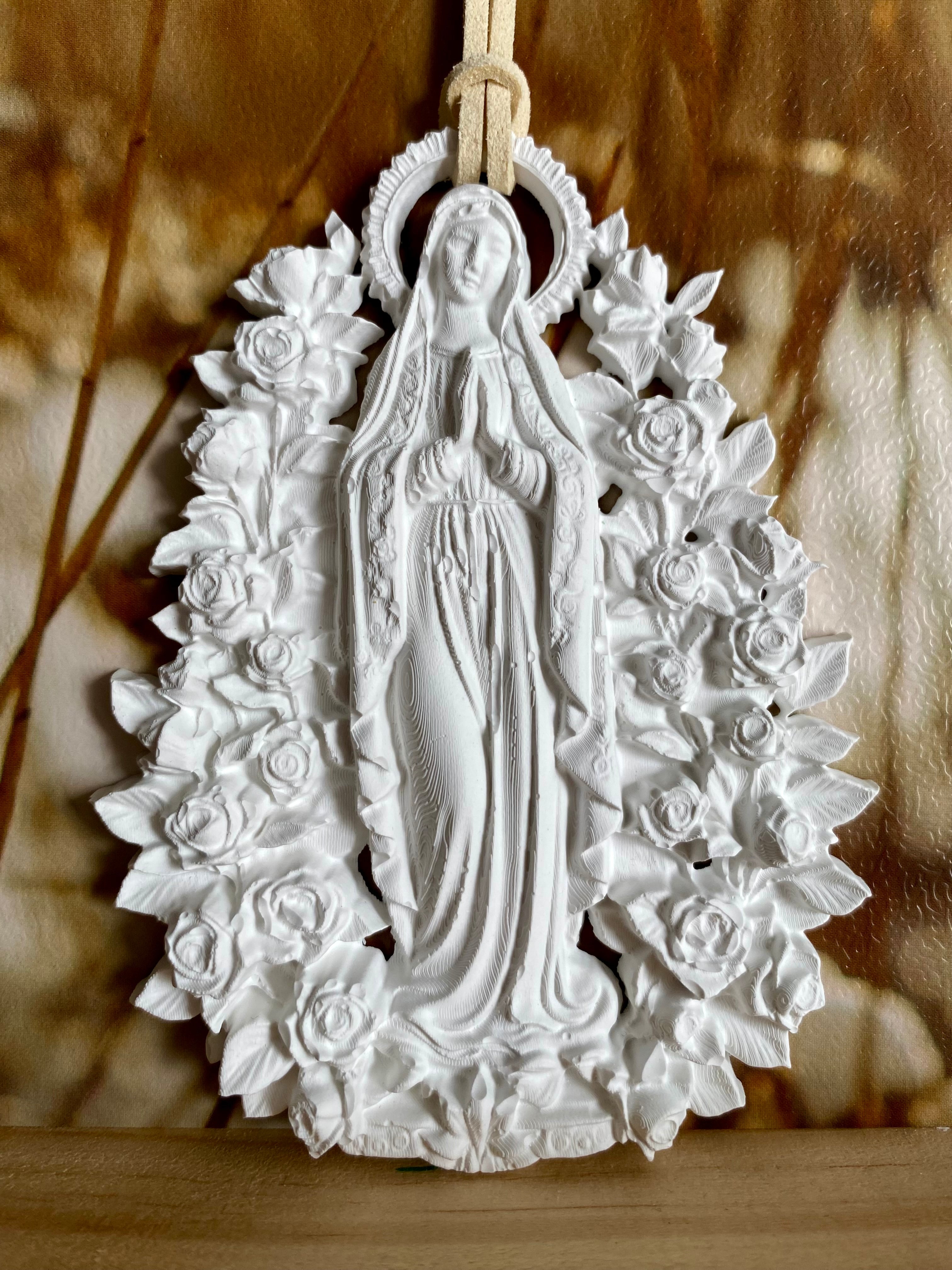 Décor parfumé Vierge Marie -Artisanale