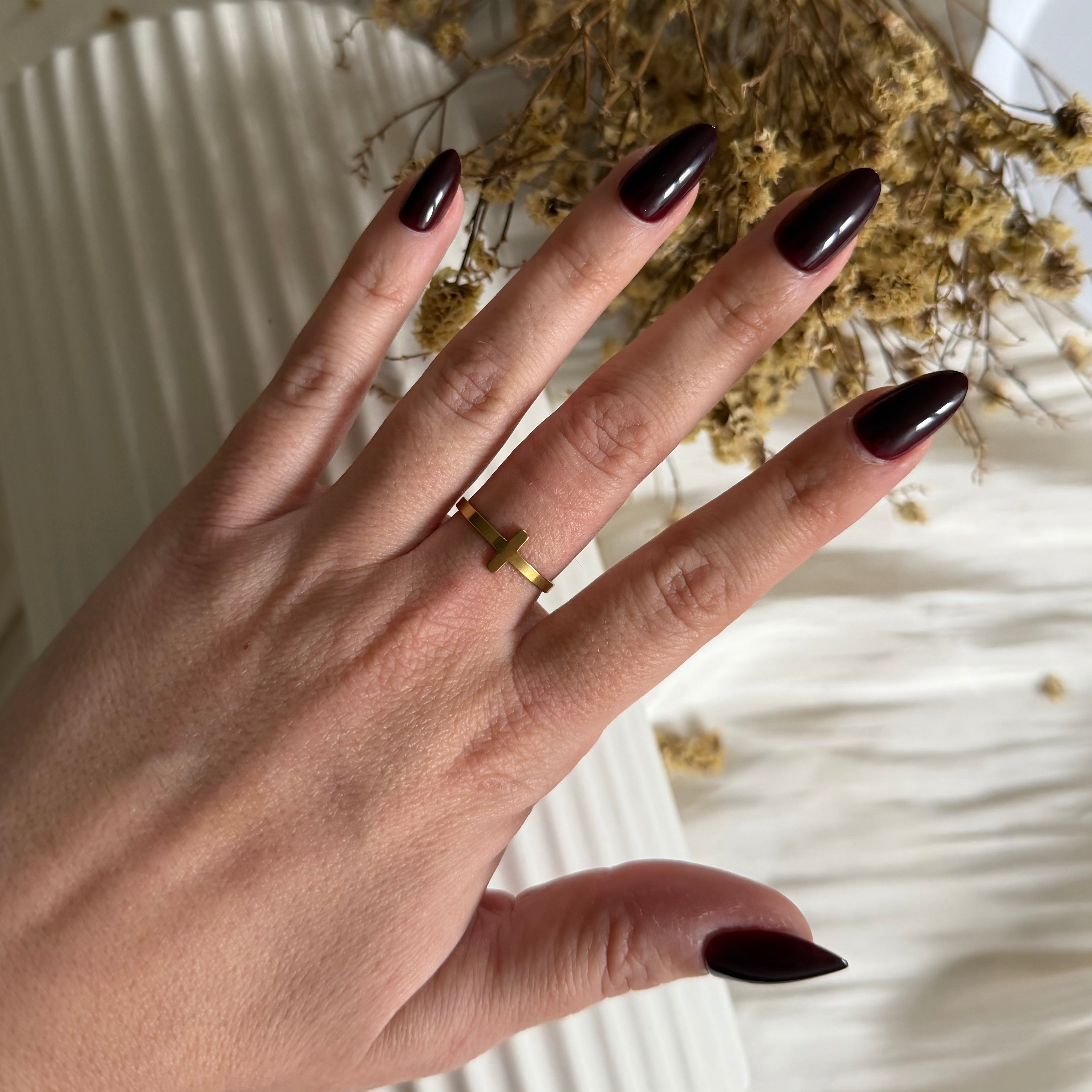 Atelier Séléna - Bague Acier Inoxydable Dorée - Esther