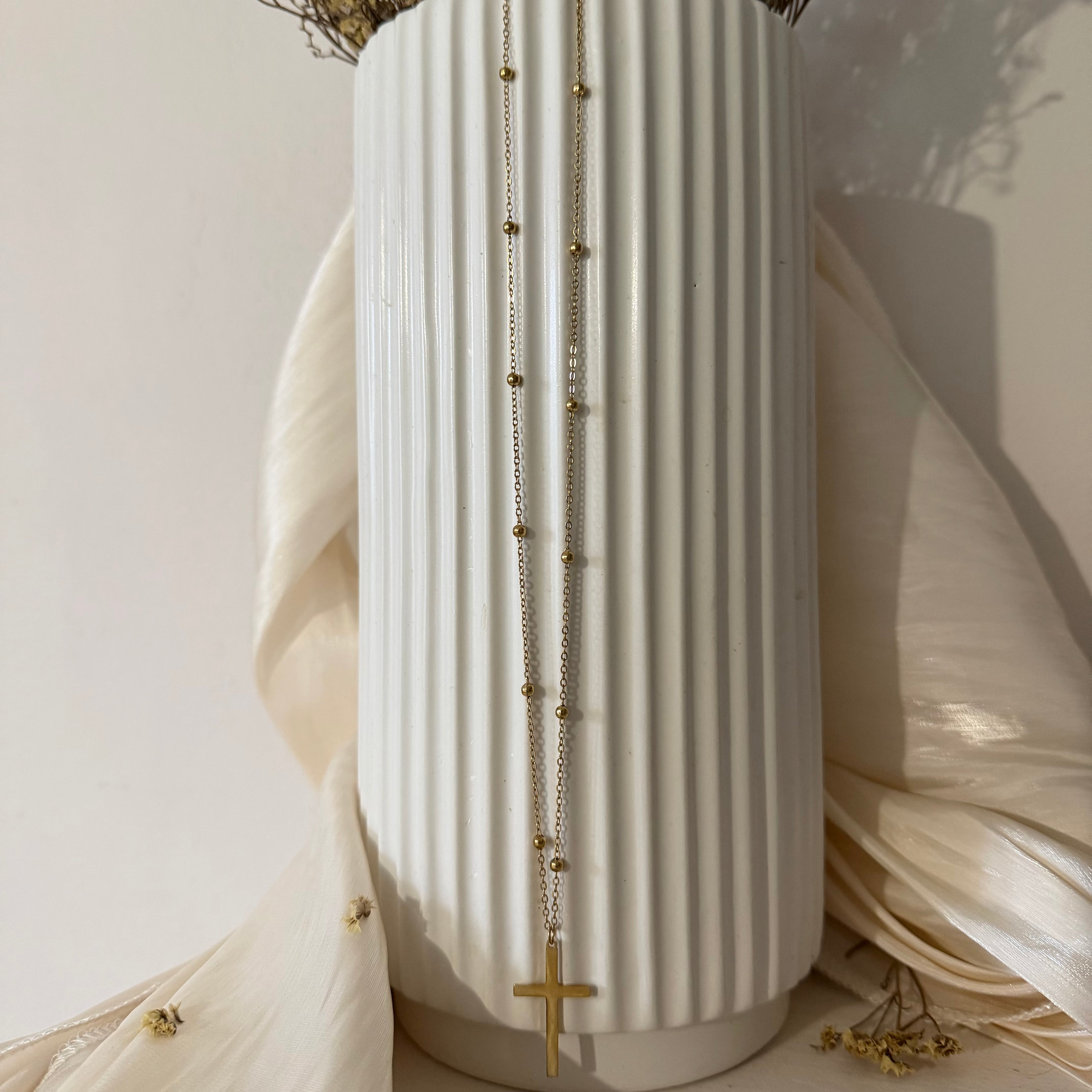 Atelier Séléna - Collier Acier Inoxydable Doré - Anna