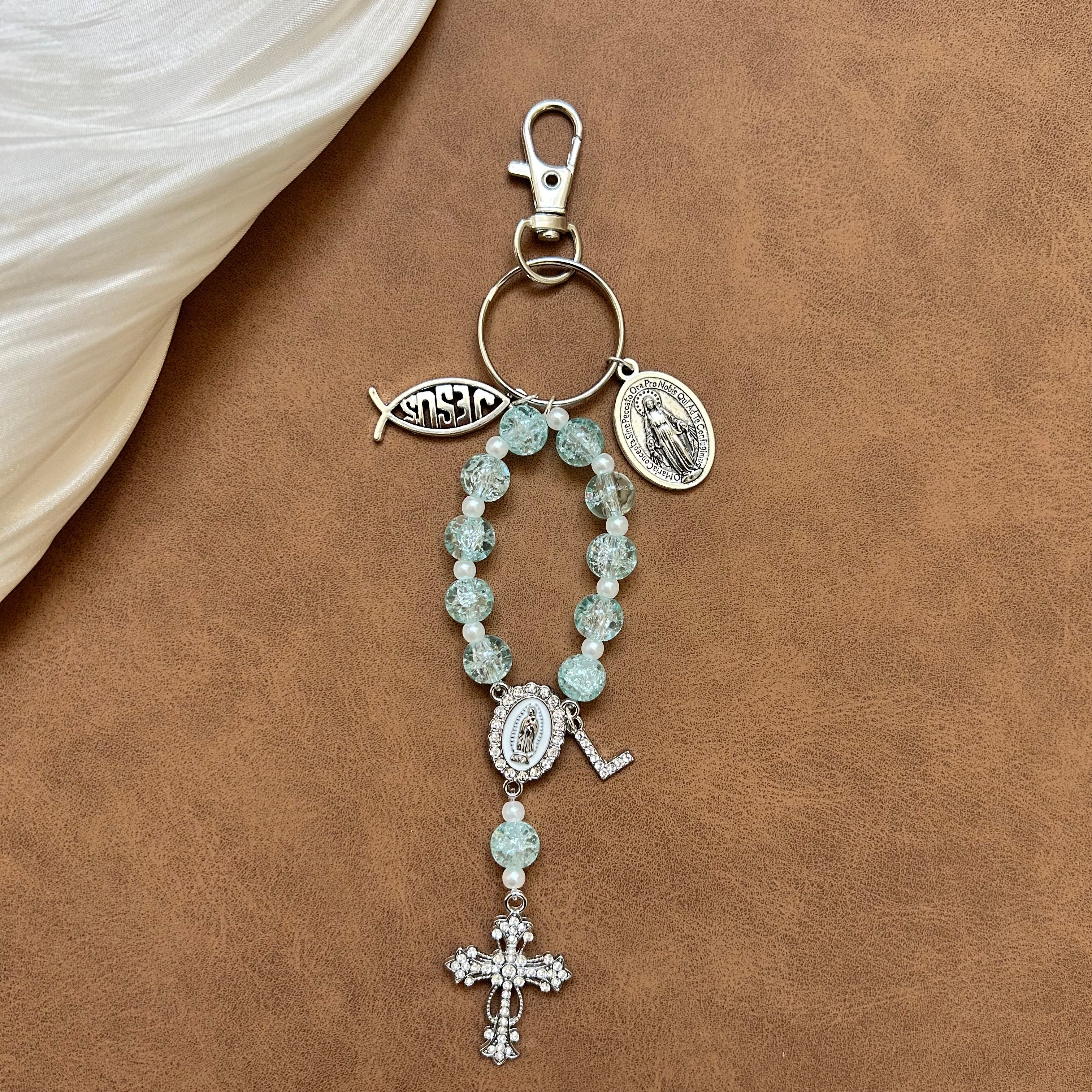 Atelier Séléna - Porte clé dizainier avec initiale