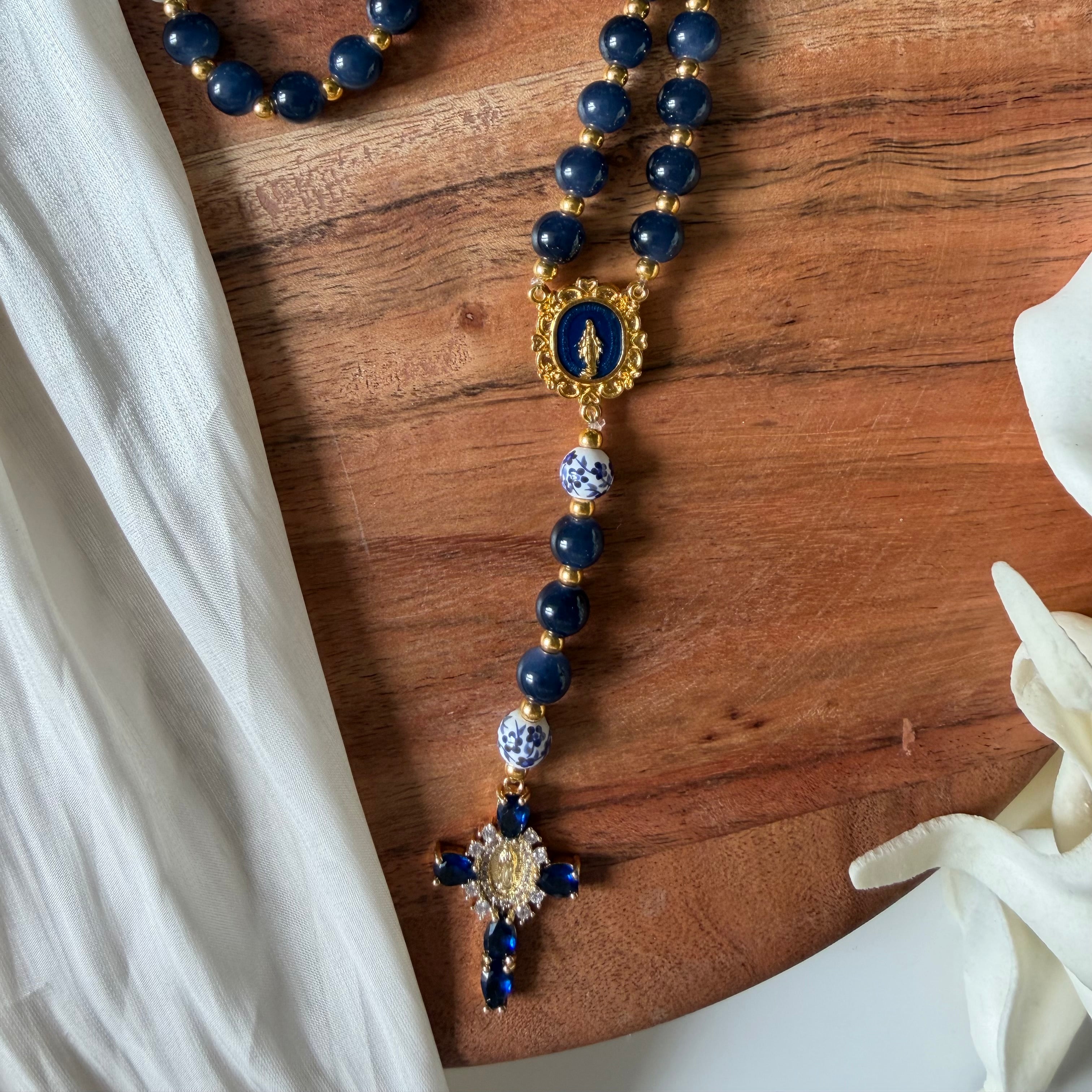 Atelier Séléna - Chapelet Bleu marine