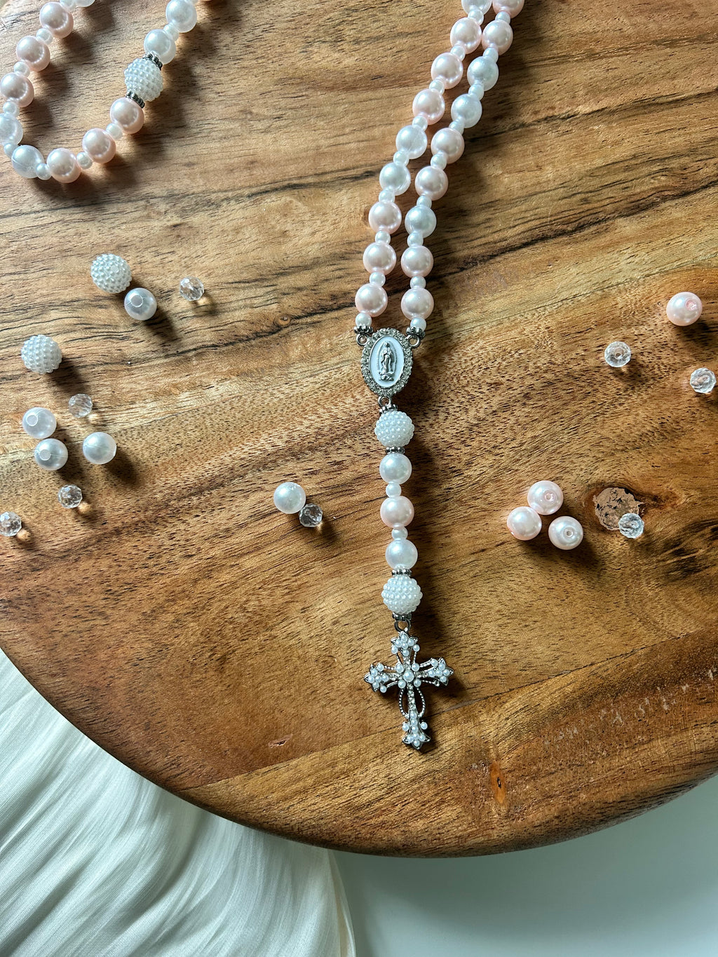 Atelier Séléna - Chapelet argenté - Éclat de Douceur