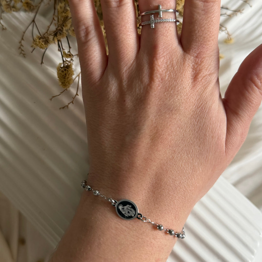 Atelier Séléna - Bracelet Acier Inoxydable Argent - Marie