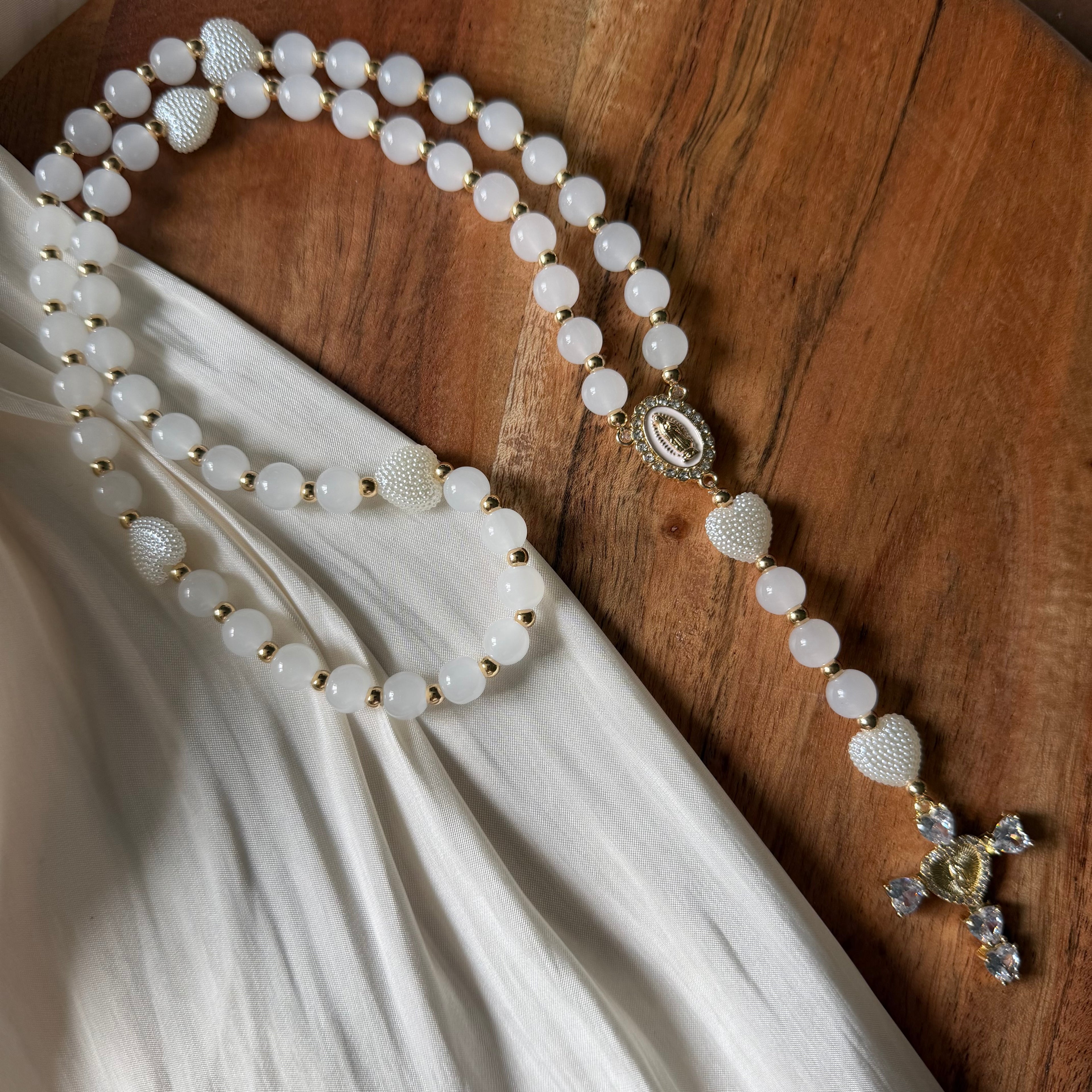 Atelier Séléna - Chapelet blanc