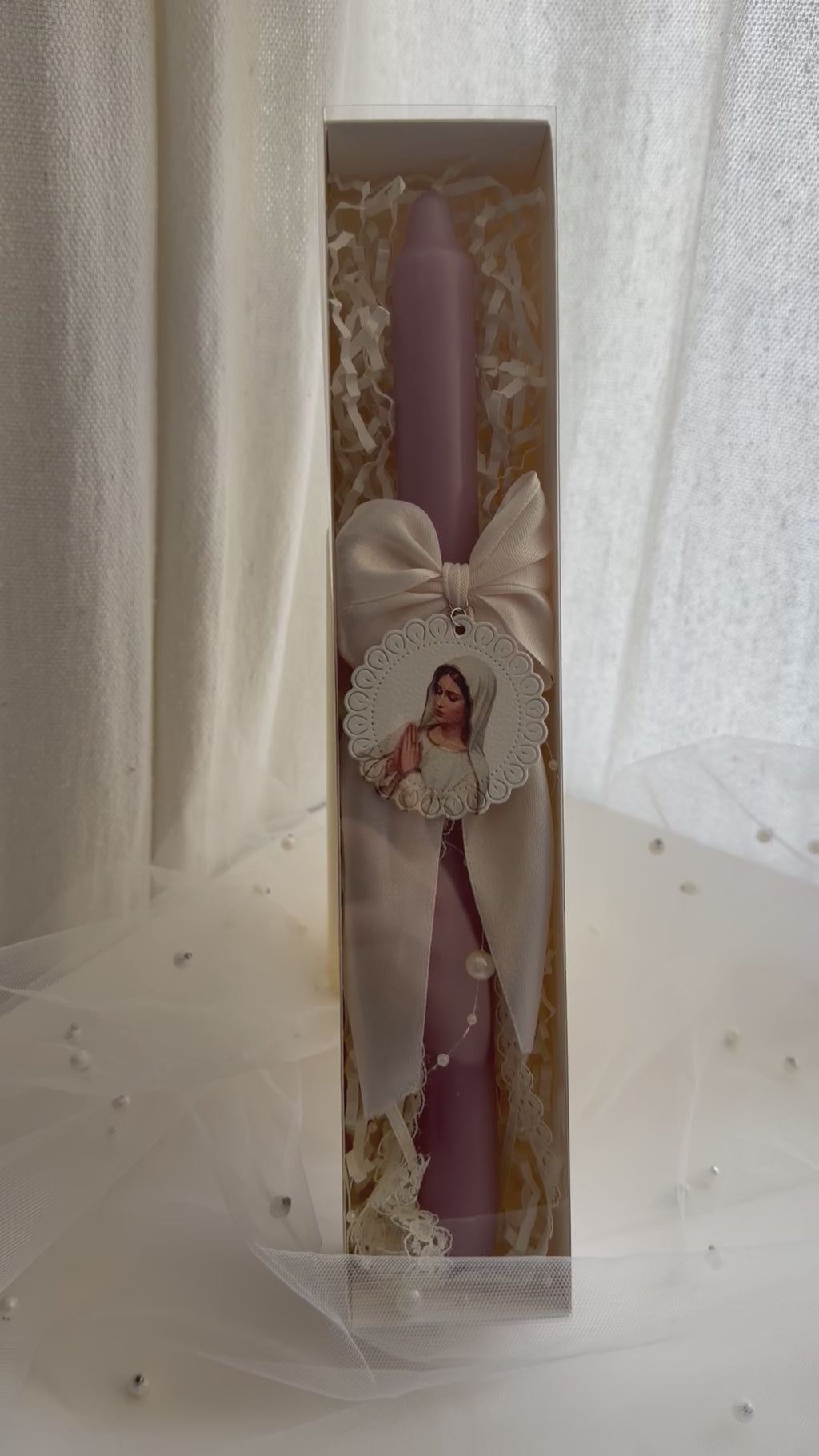 Atelier Séléna - Cierge décoré – Bougie avec boîte