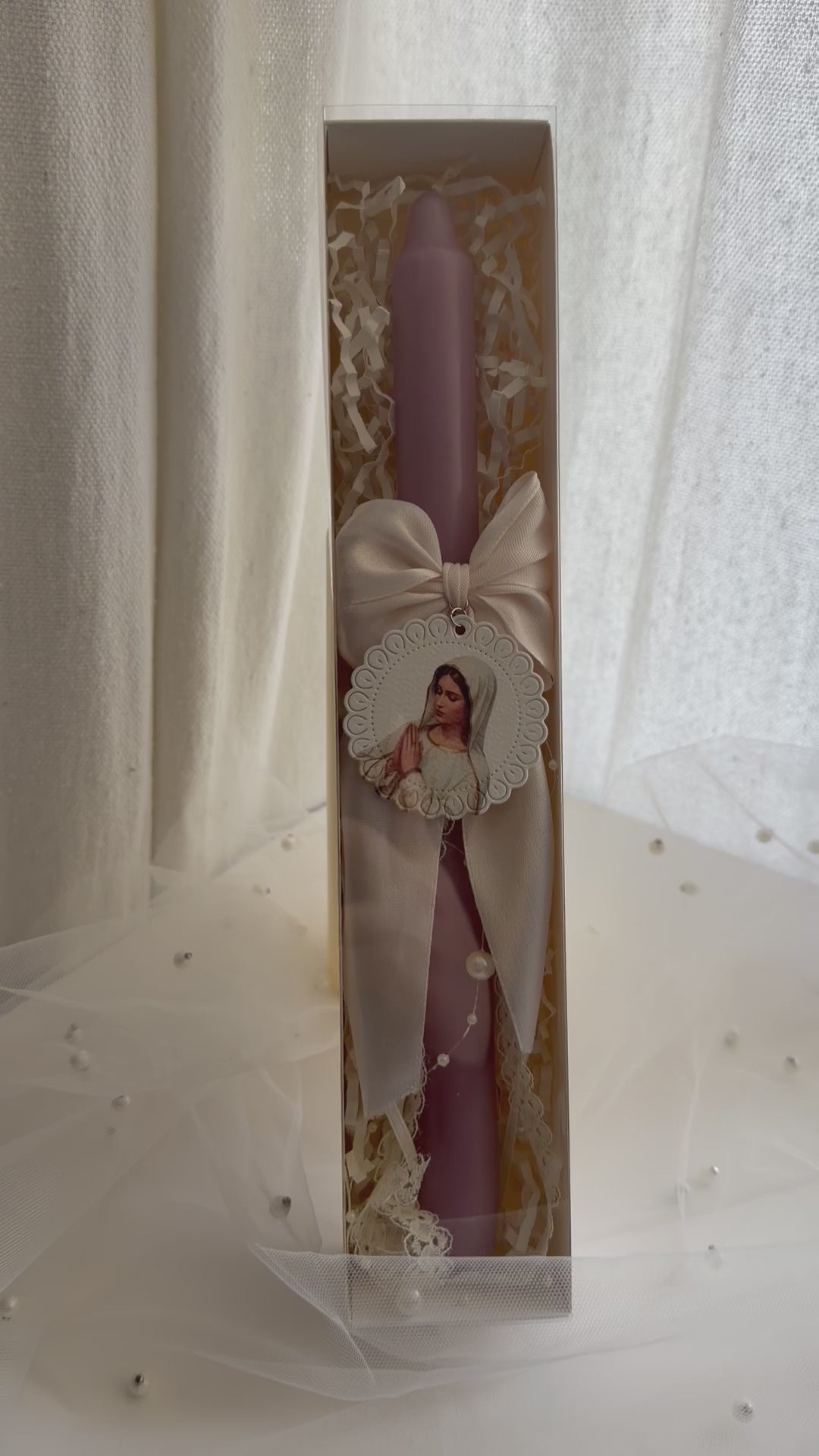 Atelier Séléna - Cierge décoré – Bougie avec boîte
