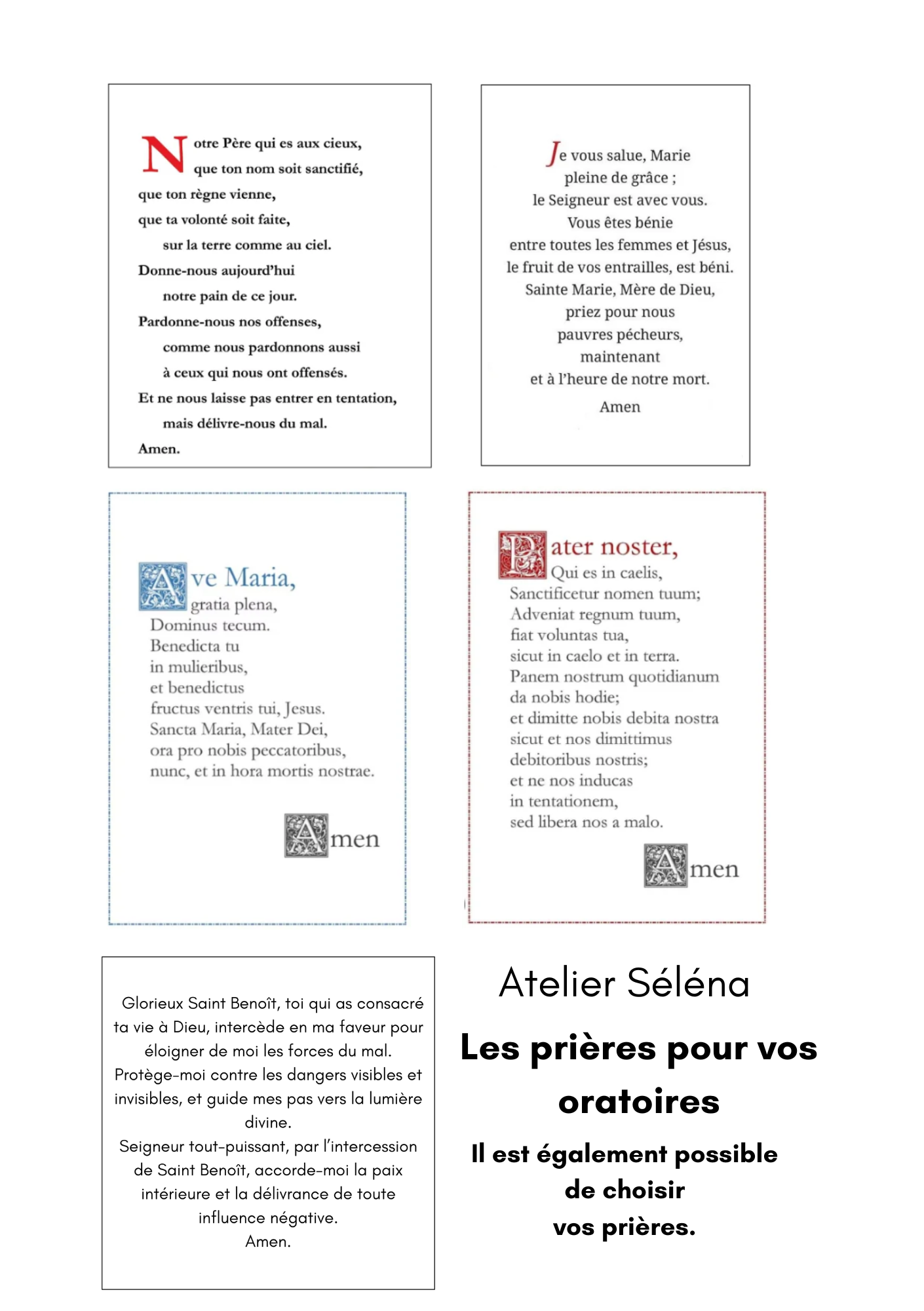Atelier Séléna - Porte-clés oratoire - Personnalisation